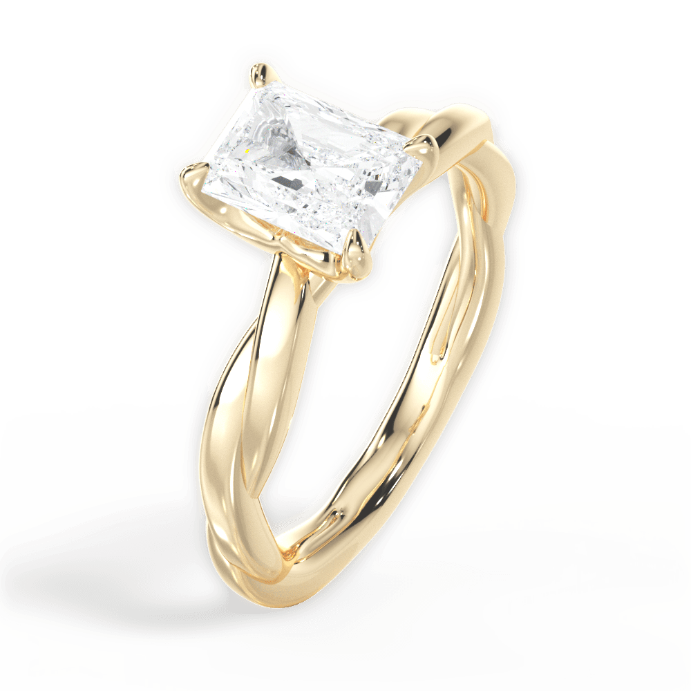 14kt Yellow Gold/18kt Yellow Gold/radiant/side