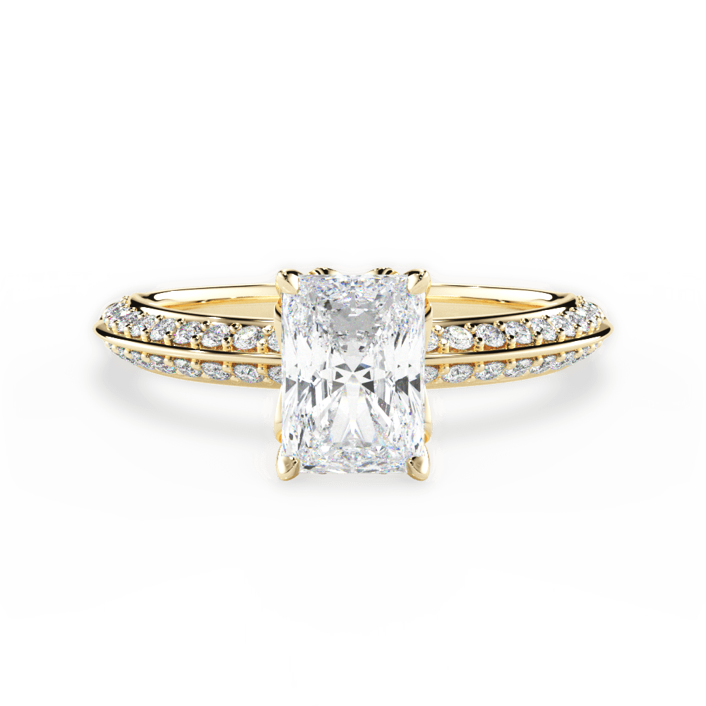 14kt Yellow Gold/18kt Yellow Gold/radiant/top