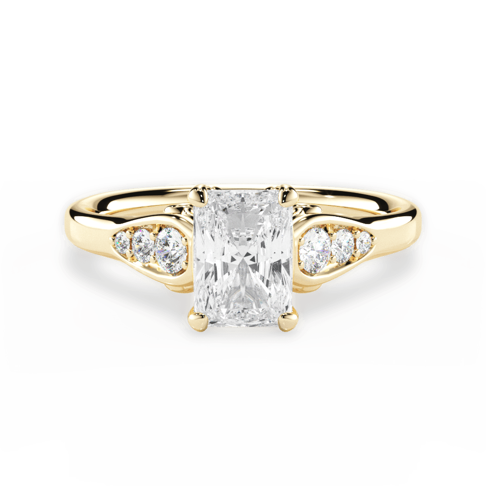 14kt Yellow Gold/18kt Yellow Gold/radiant/top