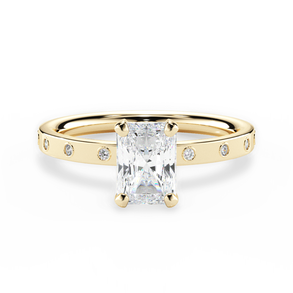 14kt Yellow Gold/18kt Yellow Gold/radiant/top