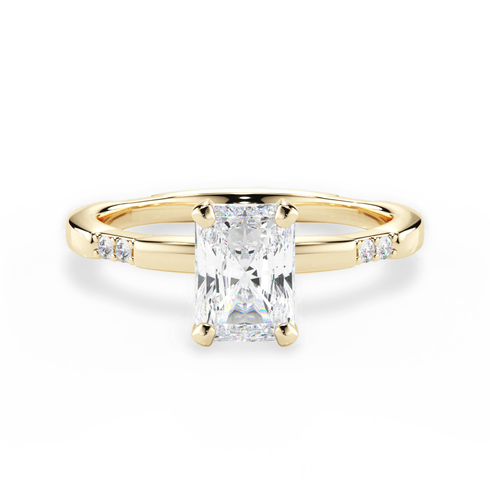 14kt Yellow Gold/18kt Yellow Gold/radiant/top