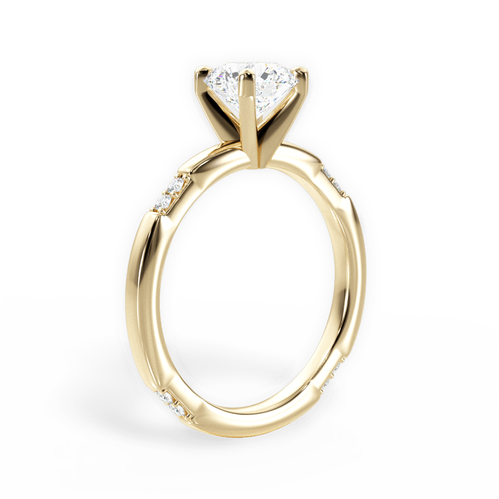 14kt Yellow Gold/18kt Yellow Gold/round/front