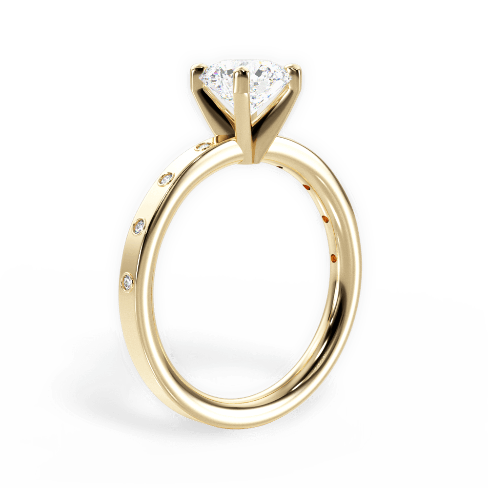 14kt Yellow Gold/18kt Yellow Gold/round/front