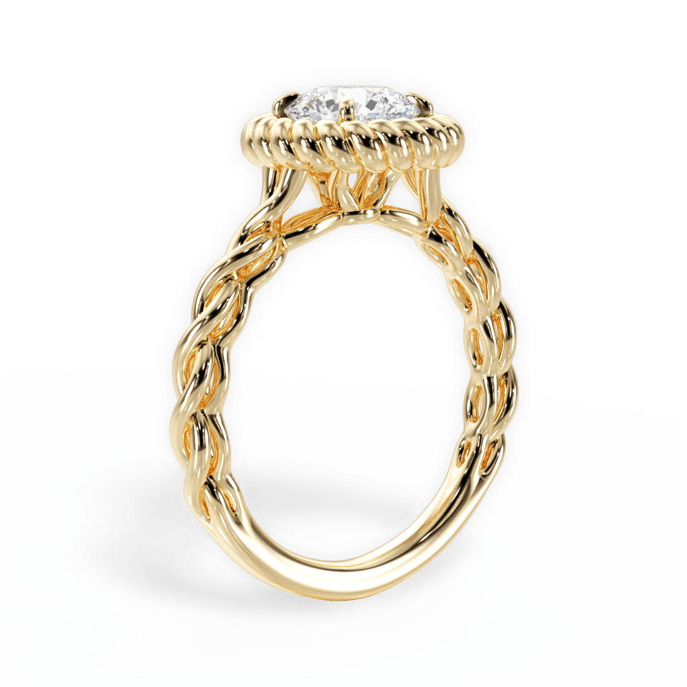 14kt Yellow Gold/18kt Yellow Gold/round/front