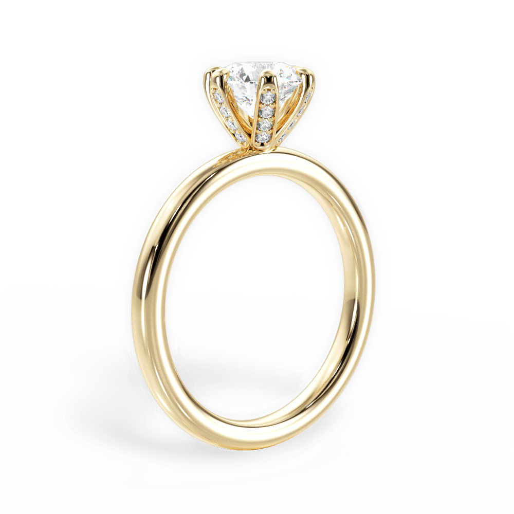 14kt Yellow Gold/18kt Yellow Gold/round/front