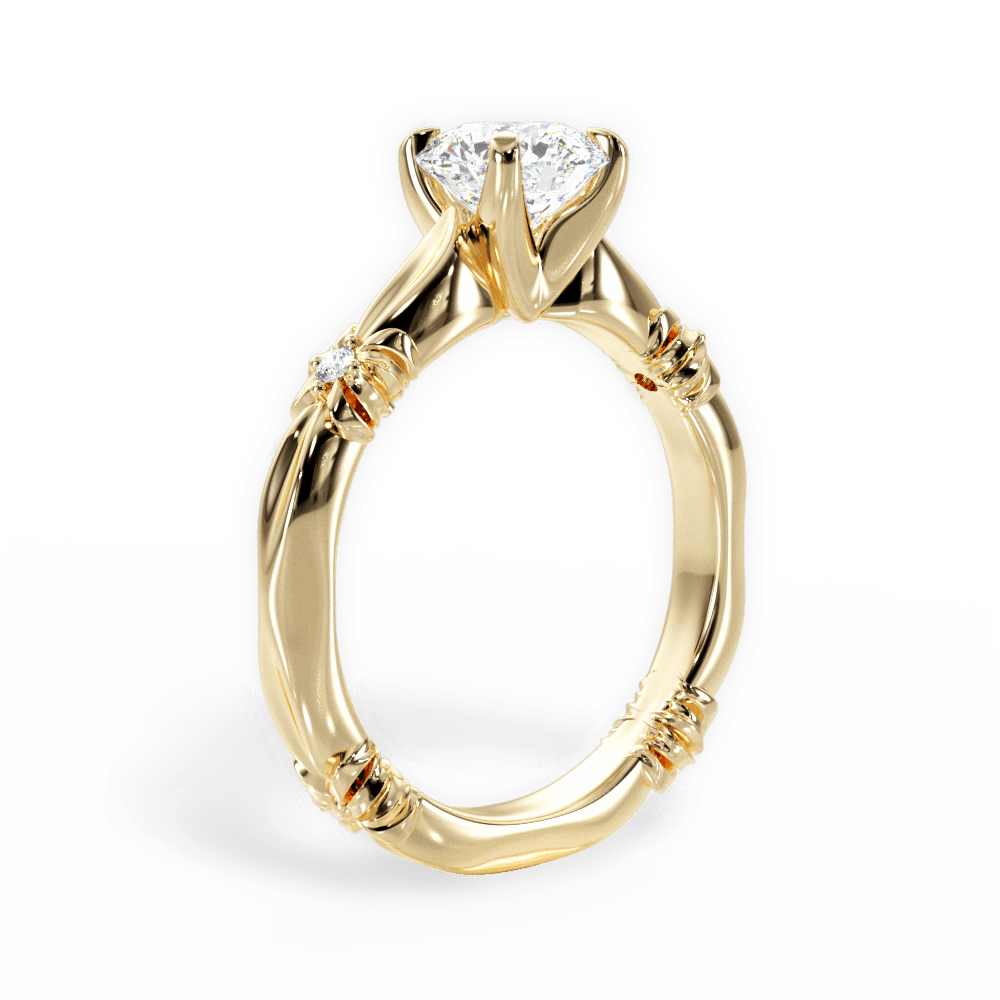 14kt Yellow Gold/18kt Yellow Gold/round/front