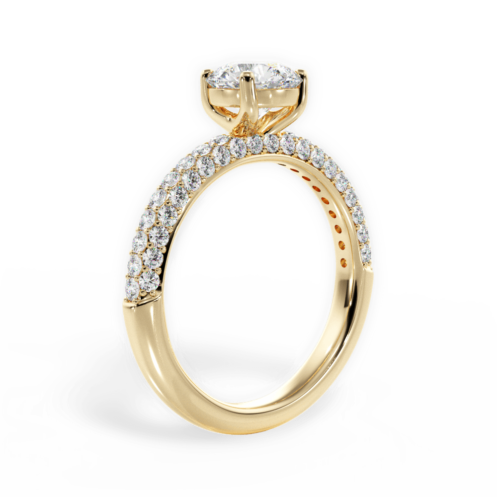 14kt Yellow Gold/18kt Yellow Gold/round/front