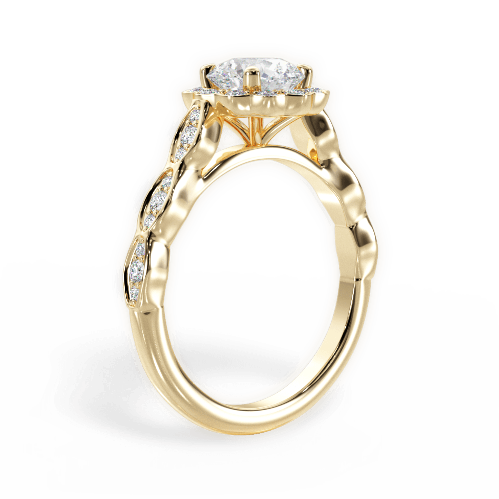 14kt Yellow Gold/18kt Yellow Gold/round/front