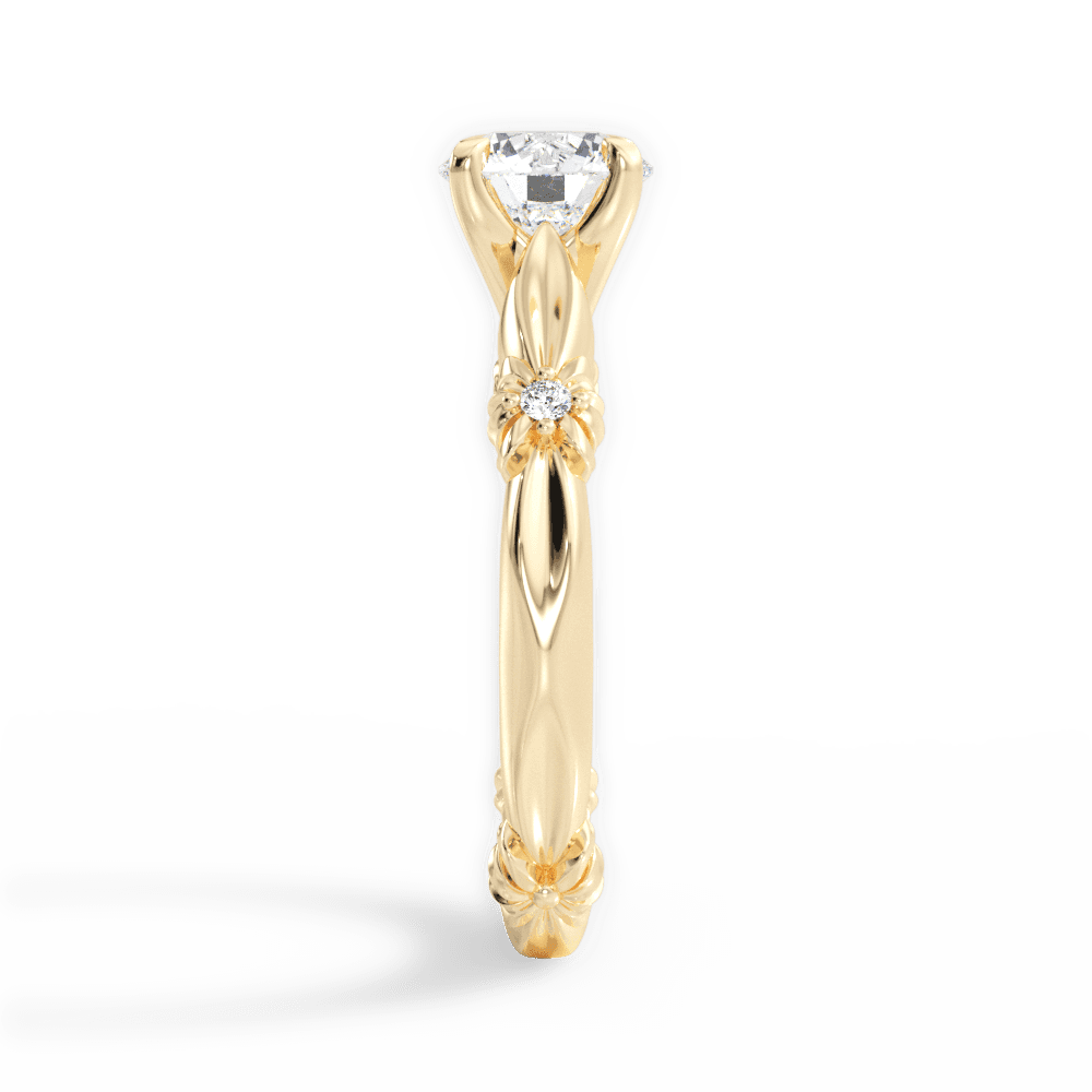14kt Yellow Gold/18kt Yellow Gold/round/perspective