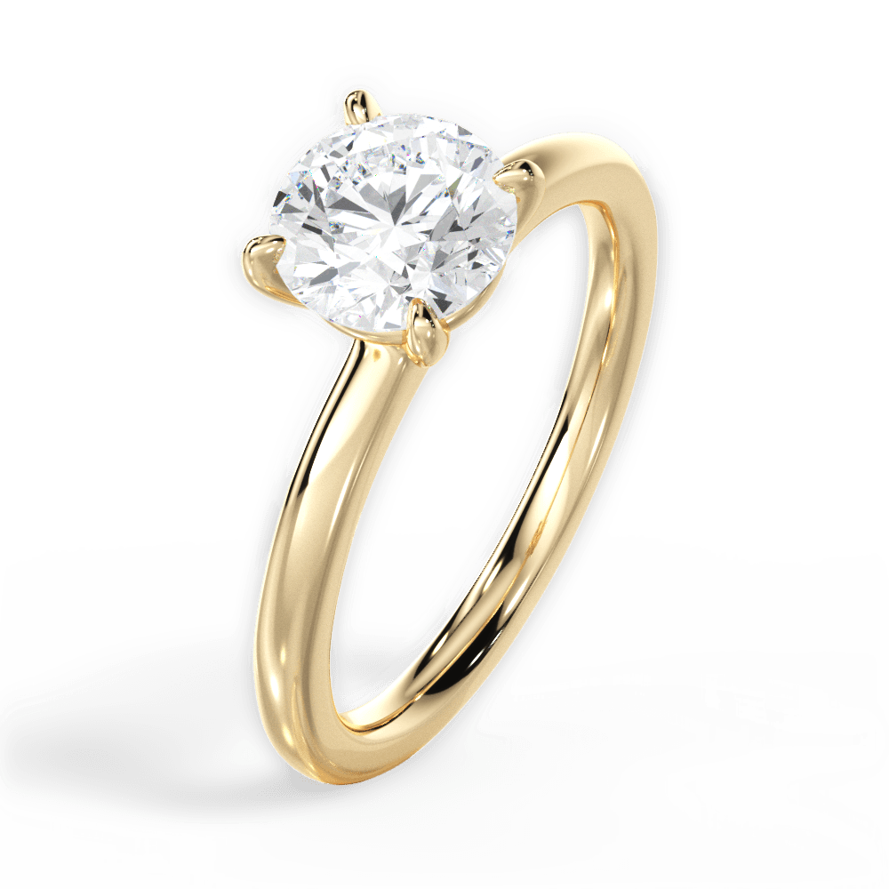 14kt Yellow Gold/18kt Yellow Gold/round/perspective