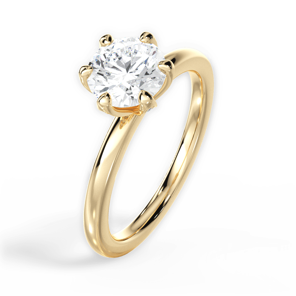 14kt Yellow Gold/18kt Yellow Gold/round/side