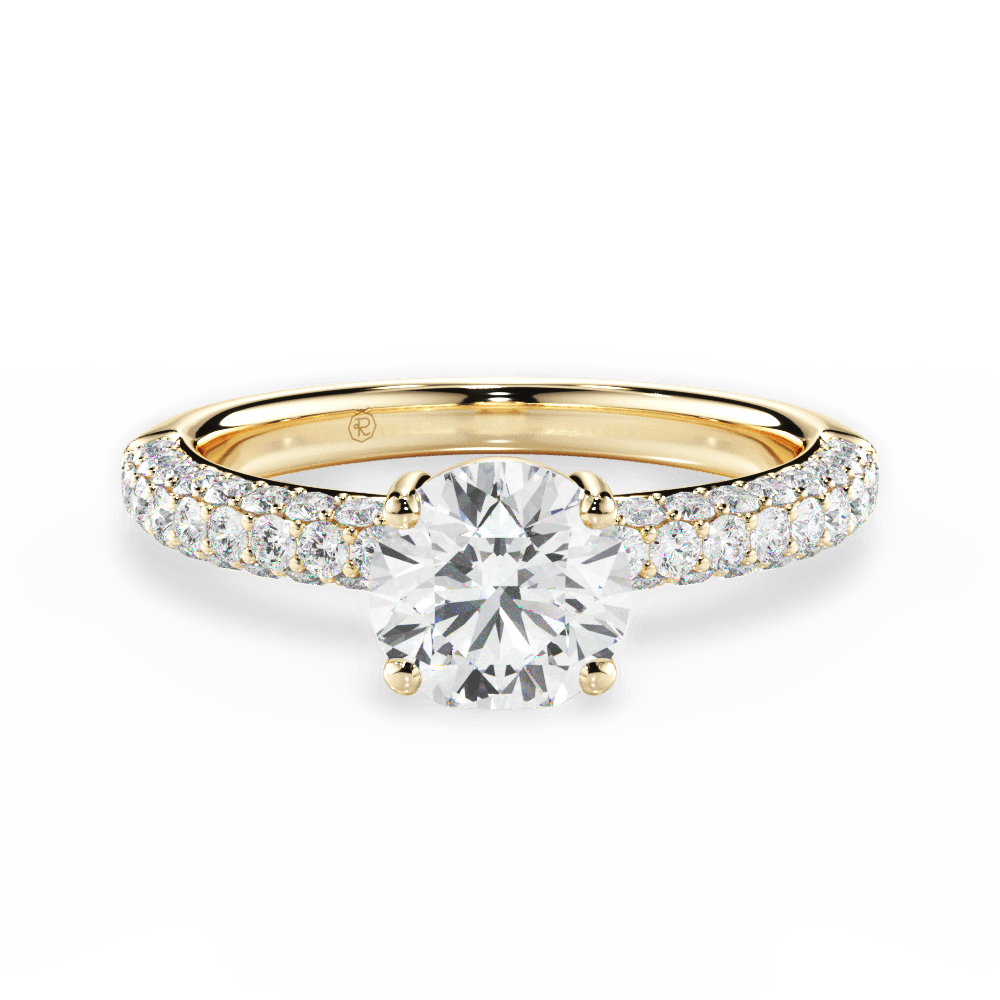 14kt Yellow Gold/18kt Yellow Gold/round/top