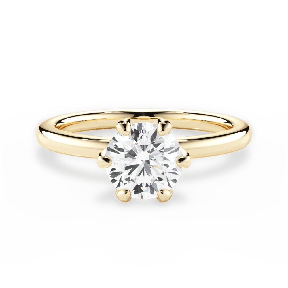 14kt Yellow Gold/18kt Yellow Gold/round/top