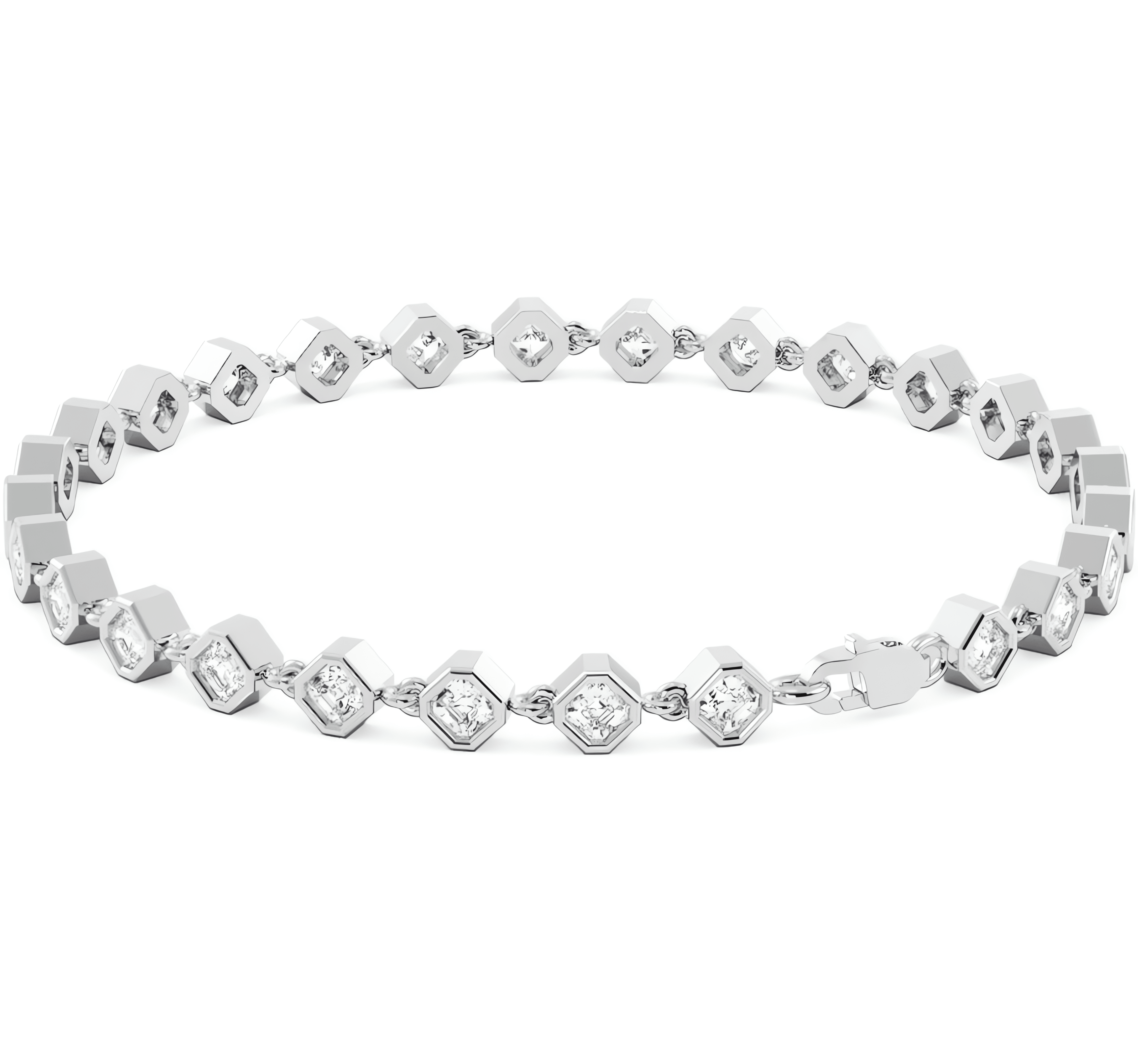 14KT WHITE GOLD/18KT WHITE GOLD/2.70 CTW/EARTH GROWN/LAB GROWN/SIDE