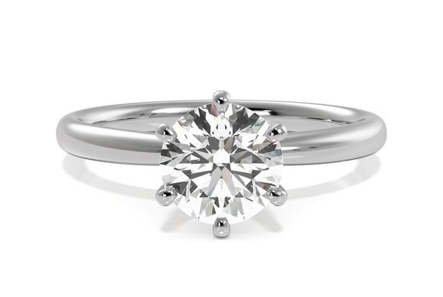1 carat round engagement ring