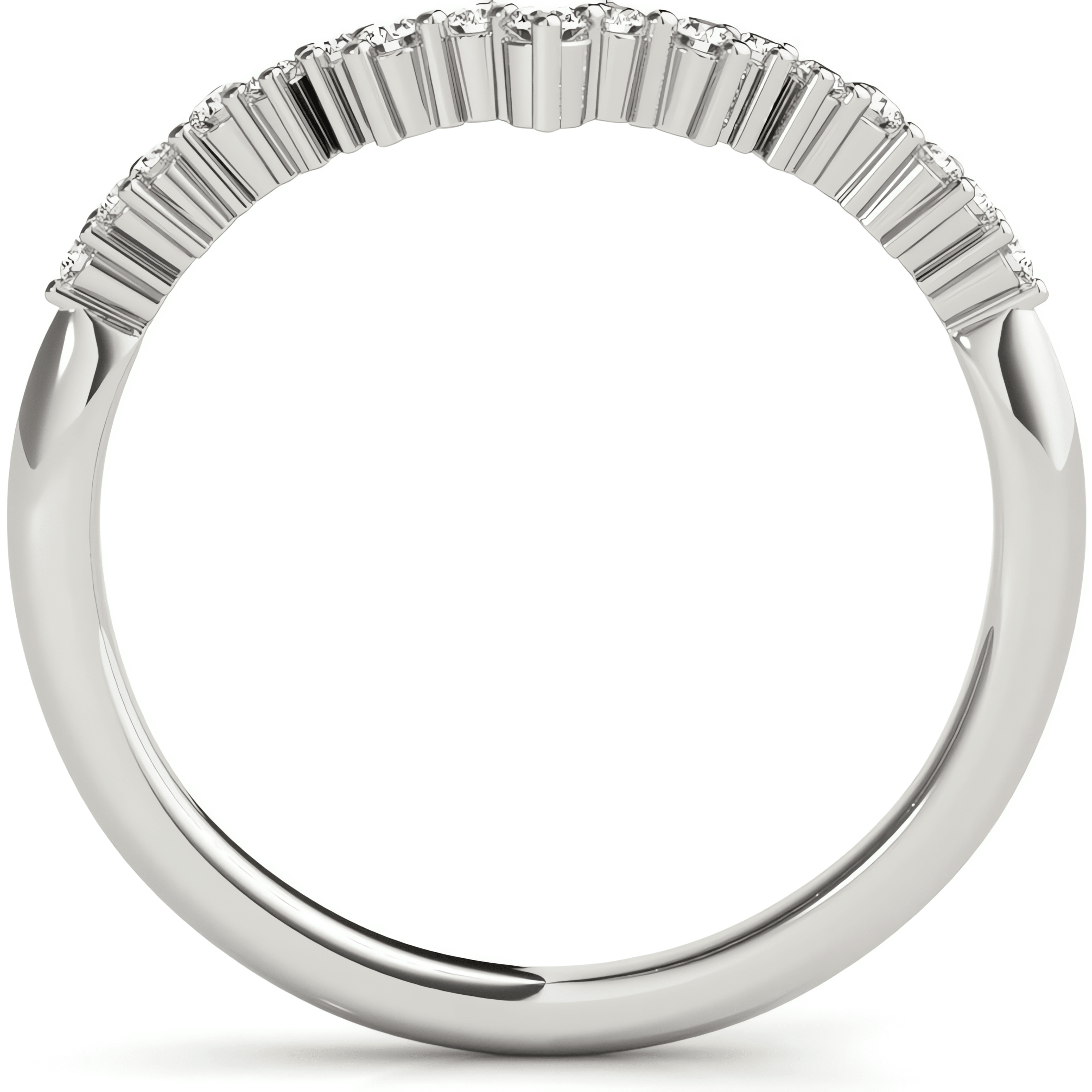 14kt white gold/18kt white gold/platinum/0.20 ctw/earth grown/lab grown/front