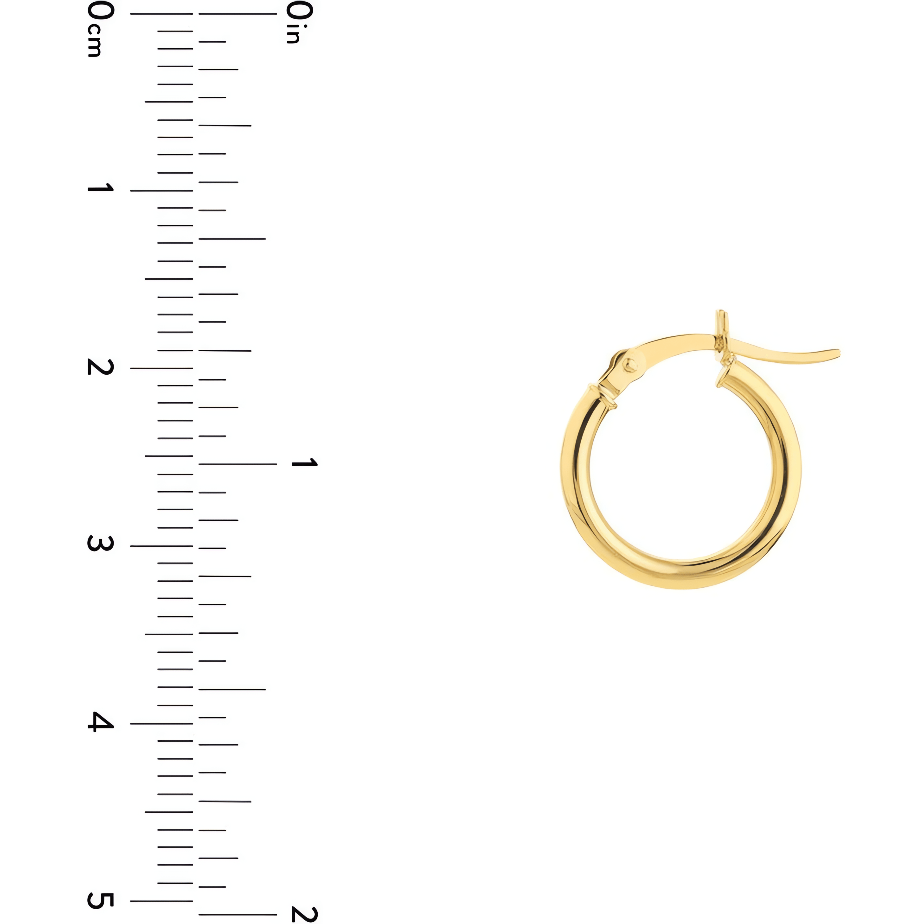 14kt yellow gold/15mm/perspective