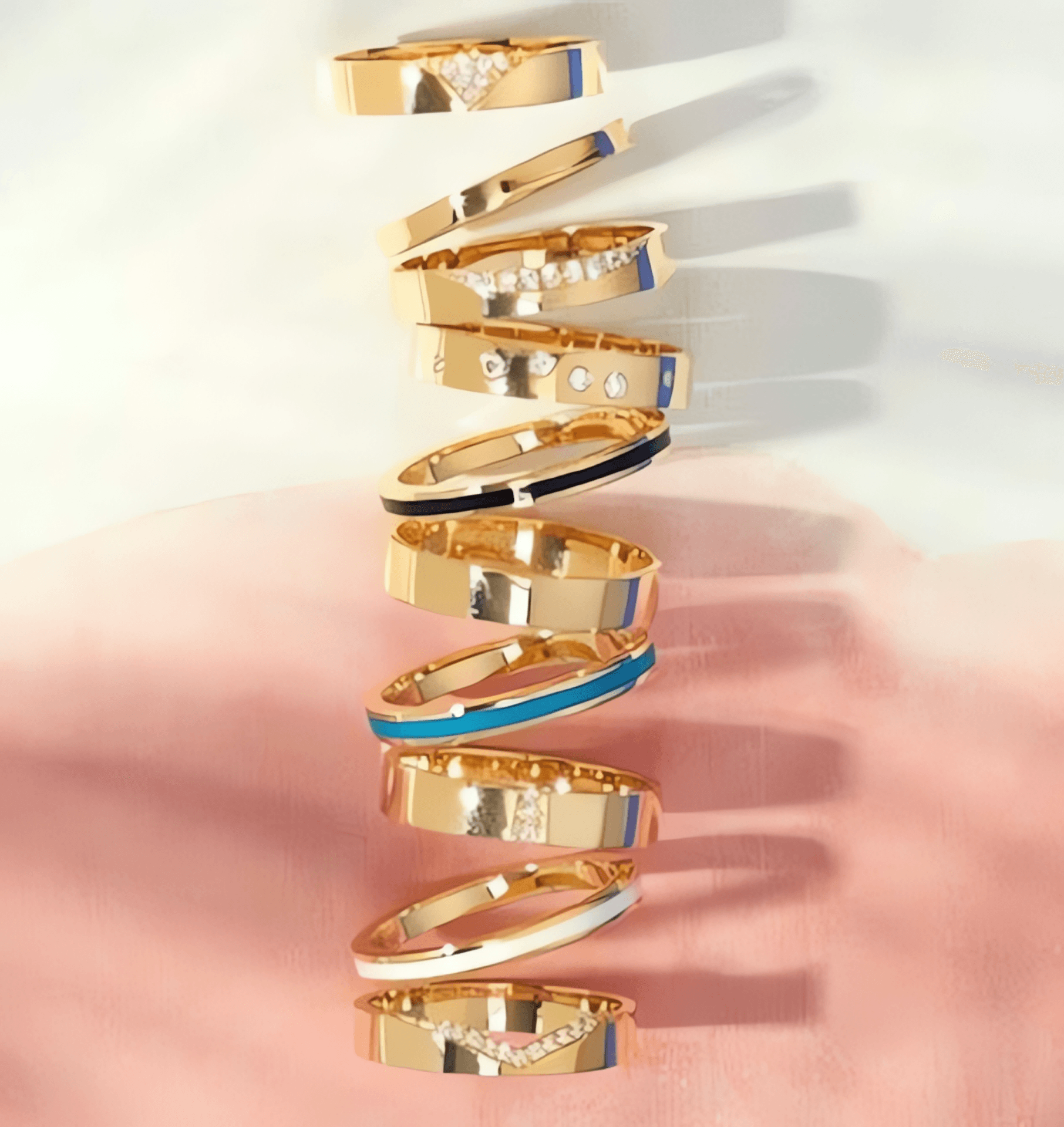 14kt yellow gold/on model