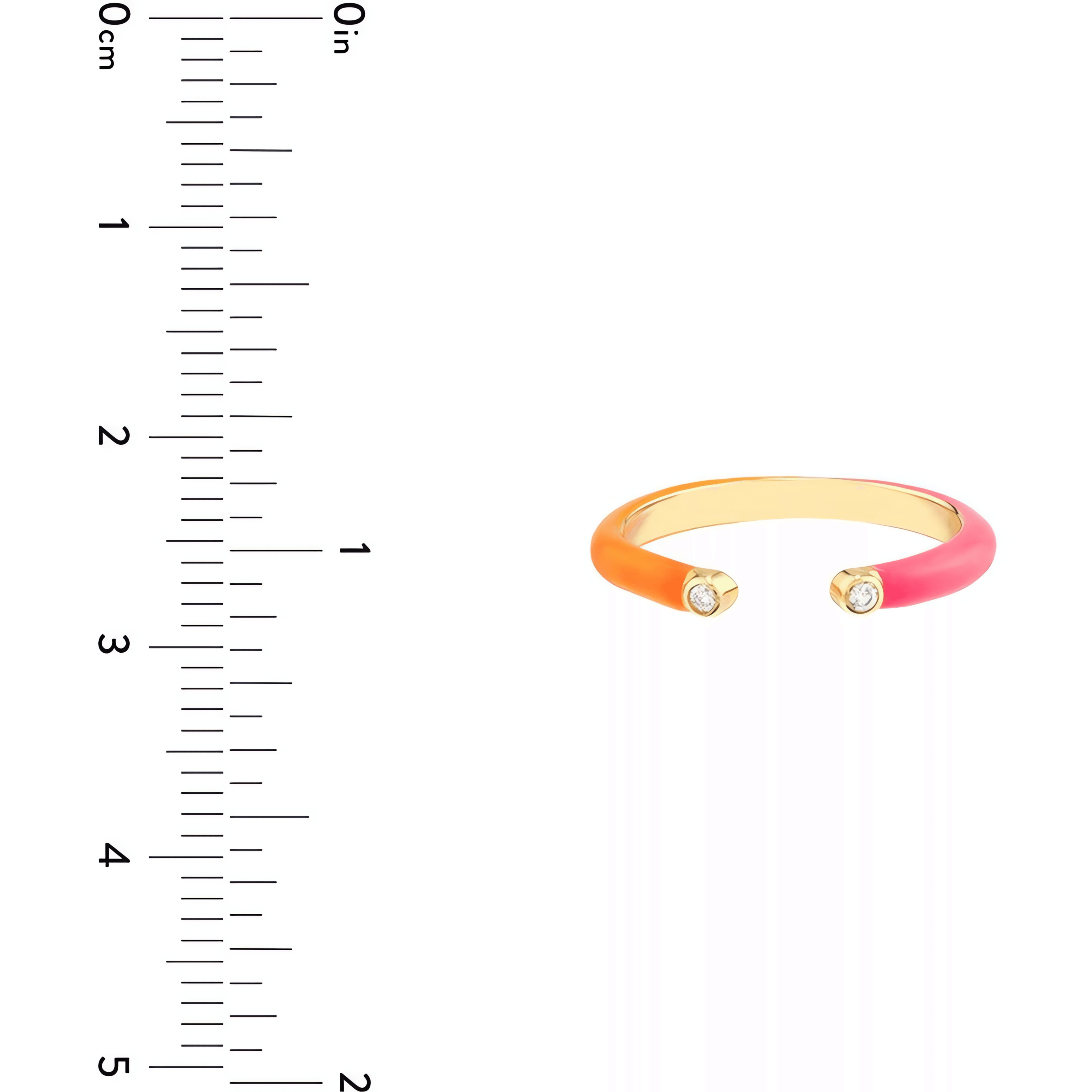 14kt yellow gold/measurement