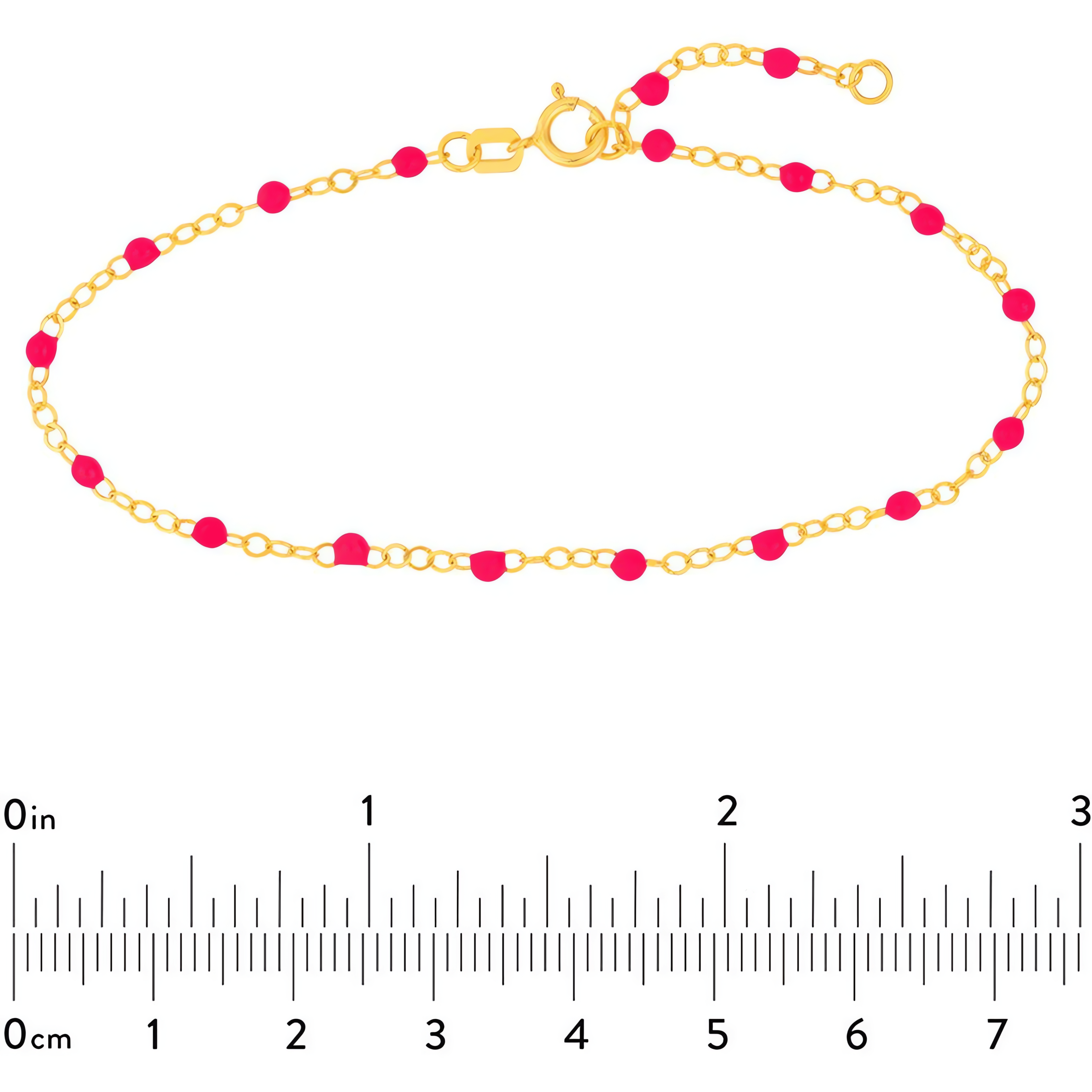 14kt yellow gold/measurement