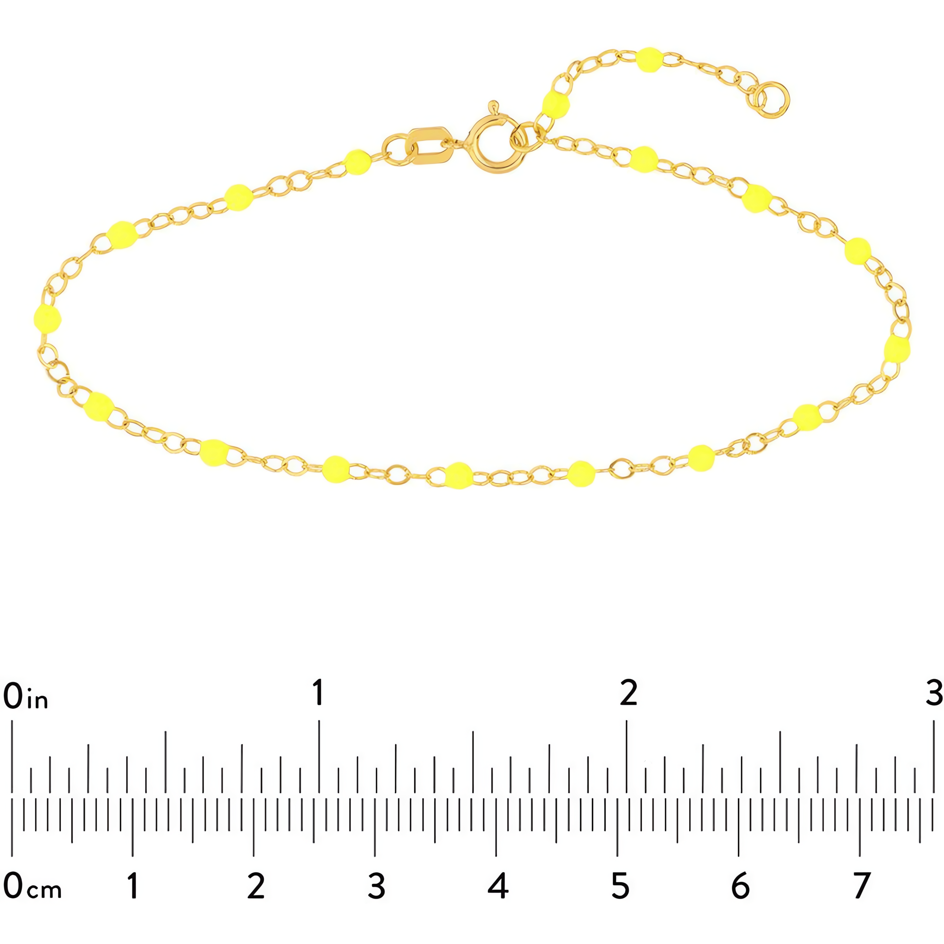 14kt yellow gold/measurement
