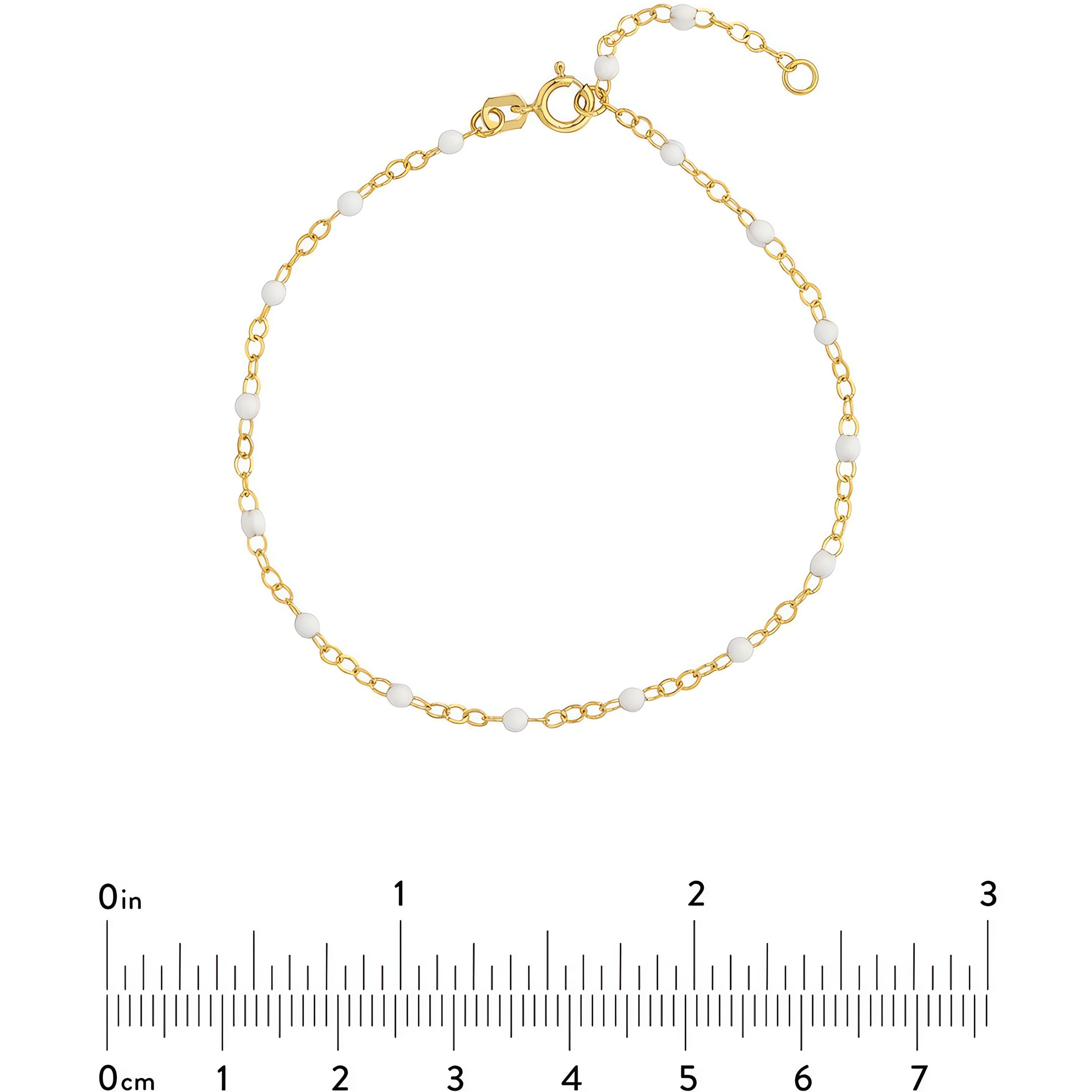 14kt yellow gold/measurement