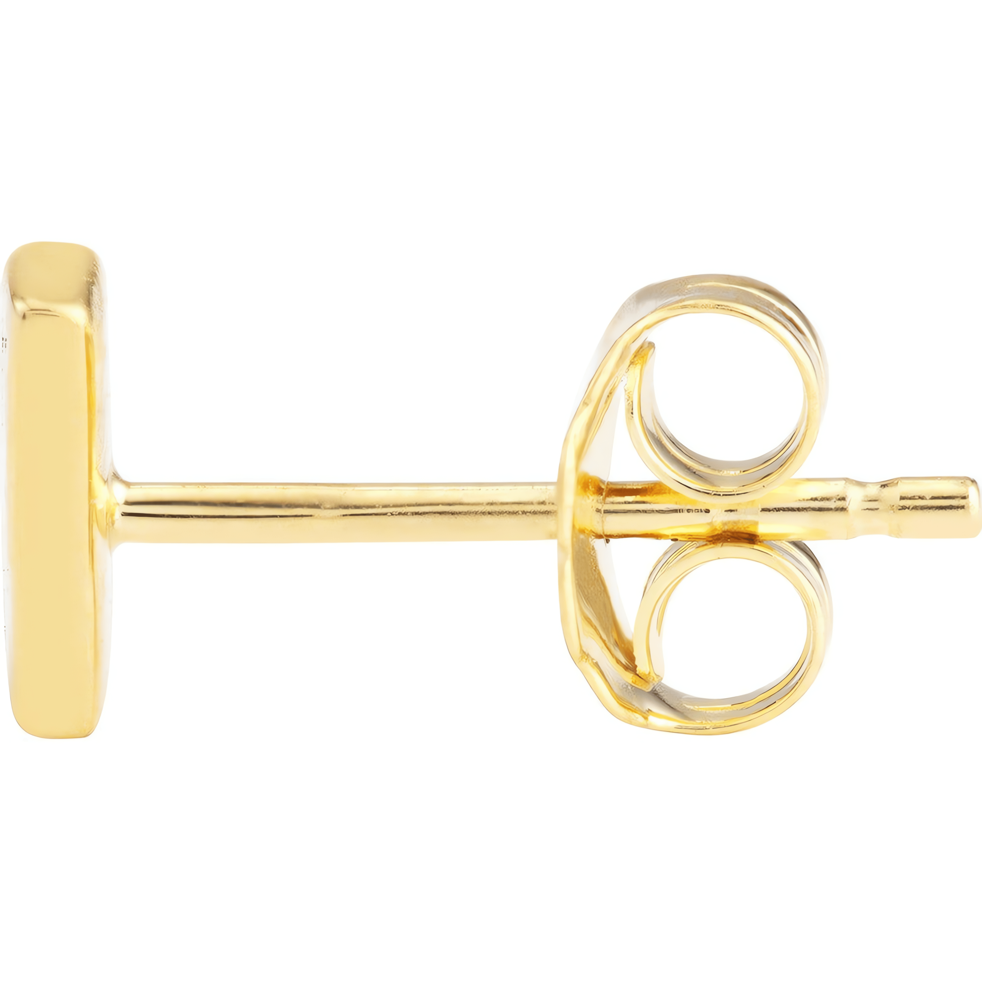 14kt yellow gold/side