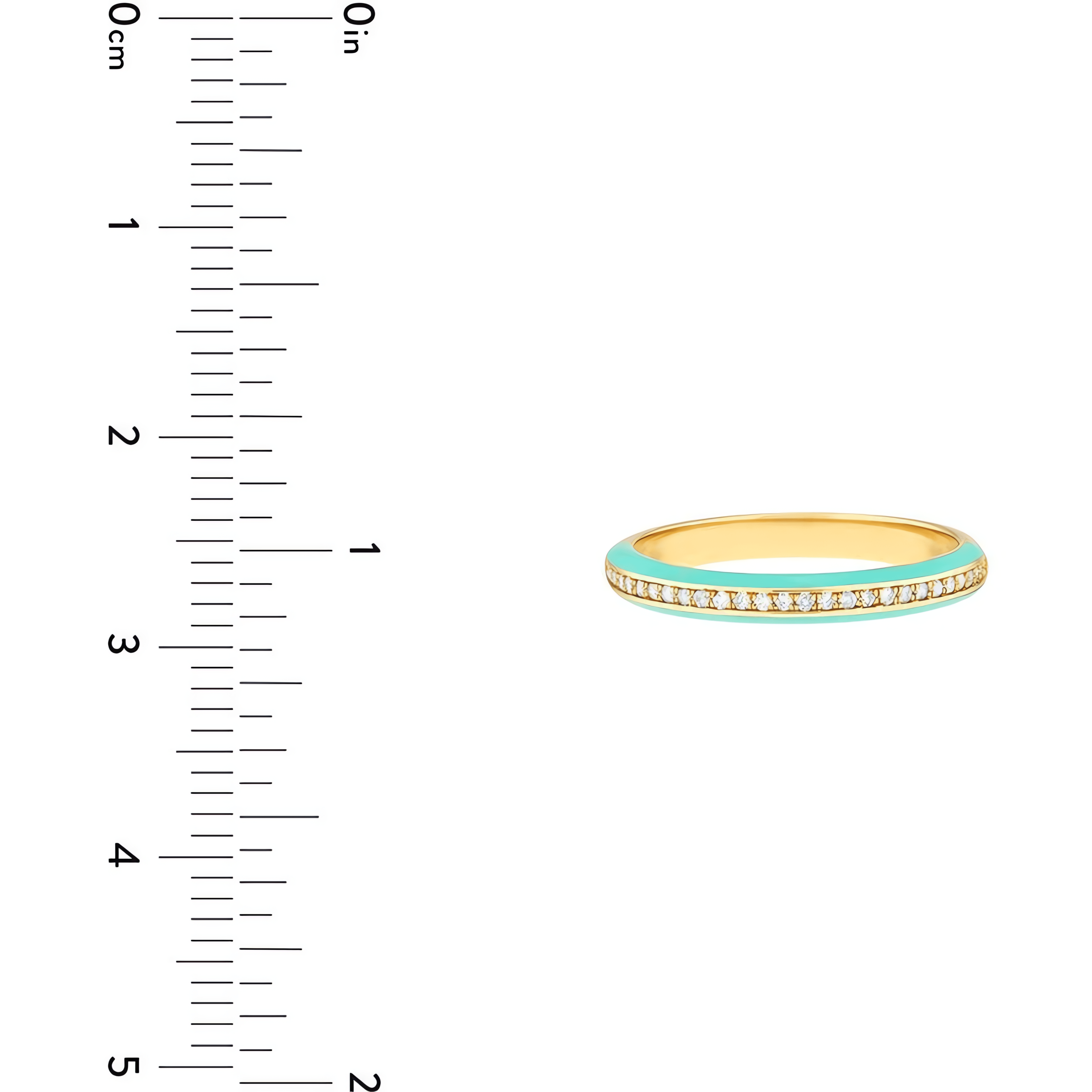 14kt yellow gold/measurement