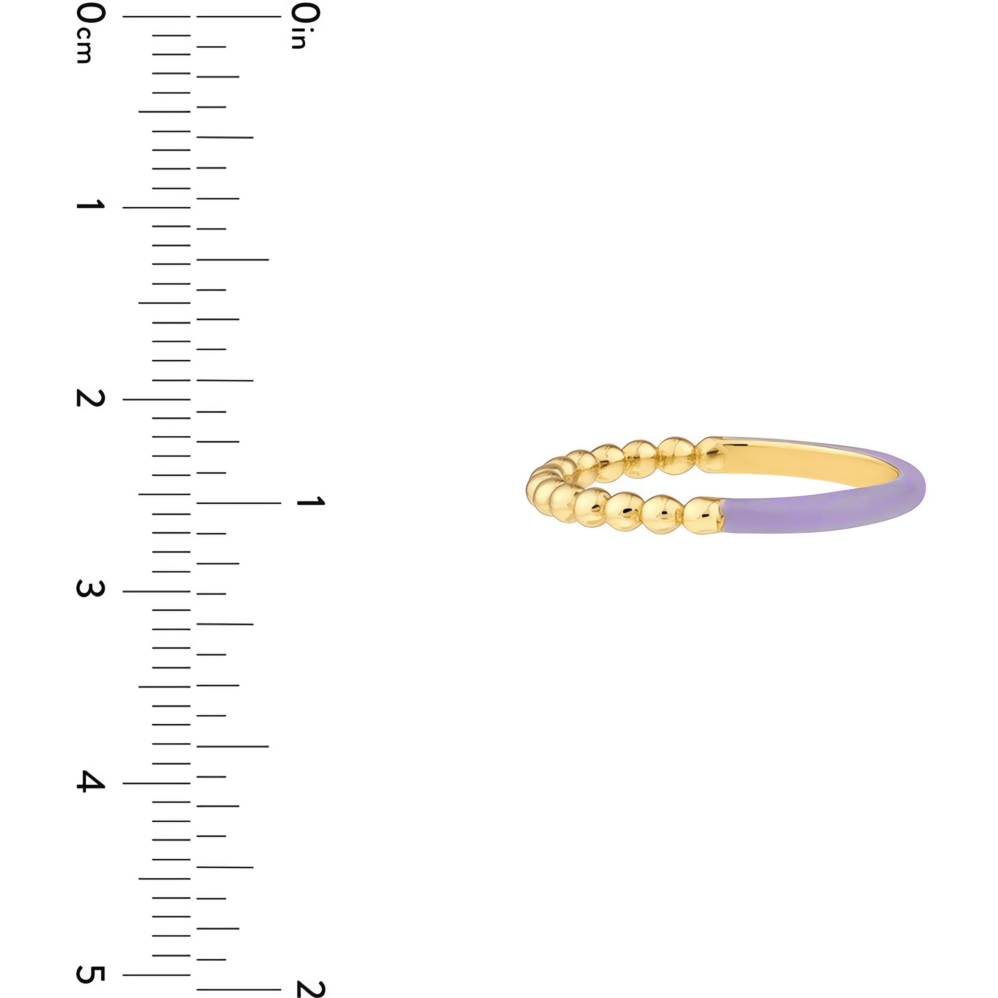 14kt yellow gold/measurement