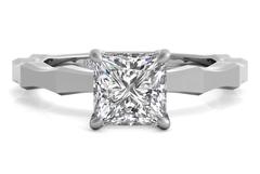 2 carat princess cut engagement ring