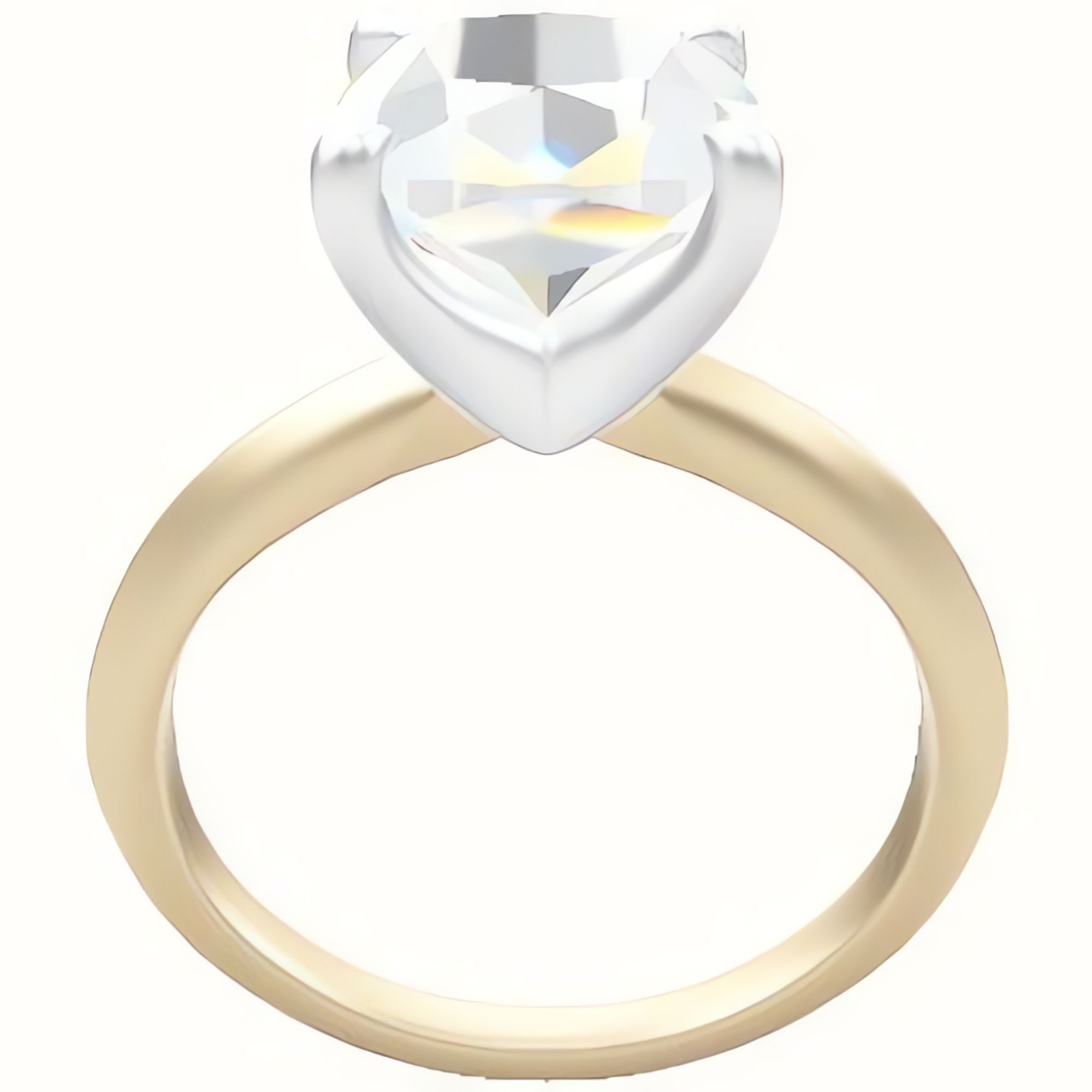 Knife Edge Engagement Ring With Four Prong Head
