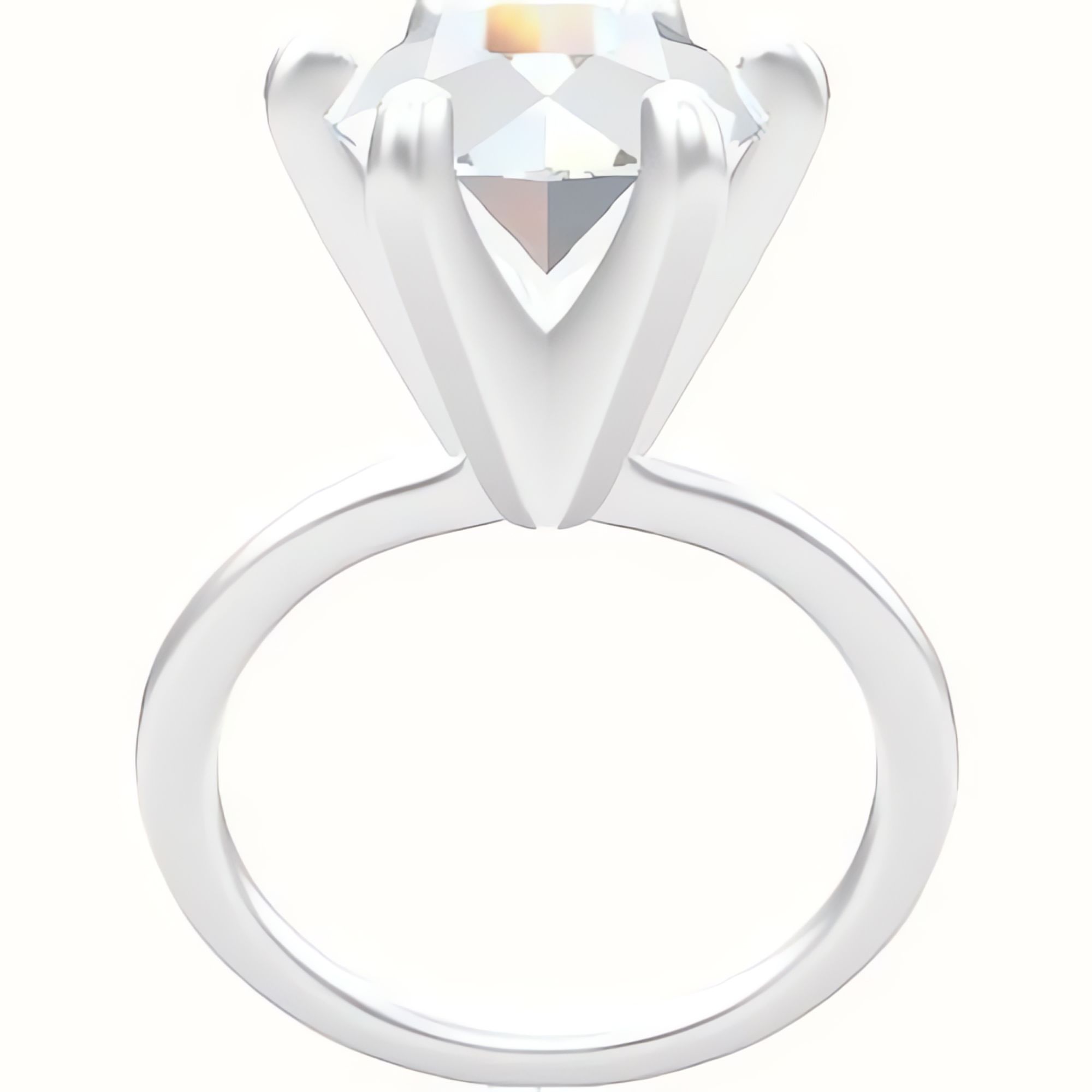 Solitaire Engagement Ring With Classic Six Prong Head