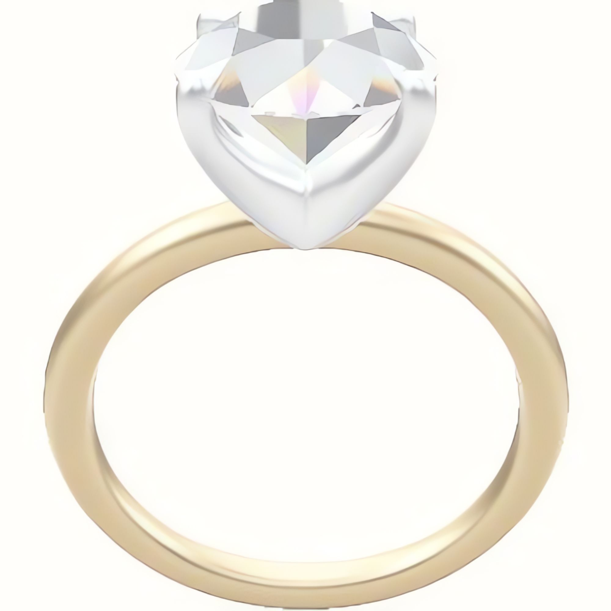 Classic Solitaire Engagement Ring With Four Prong Head