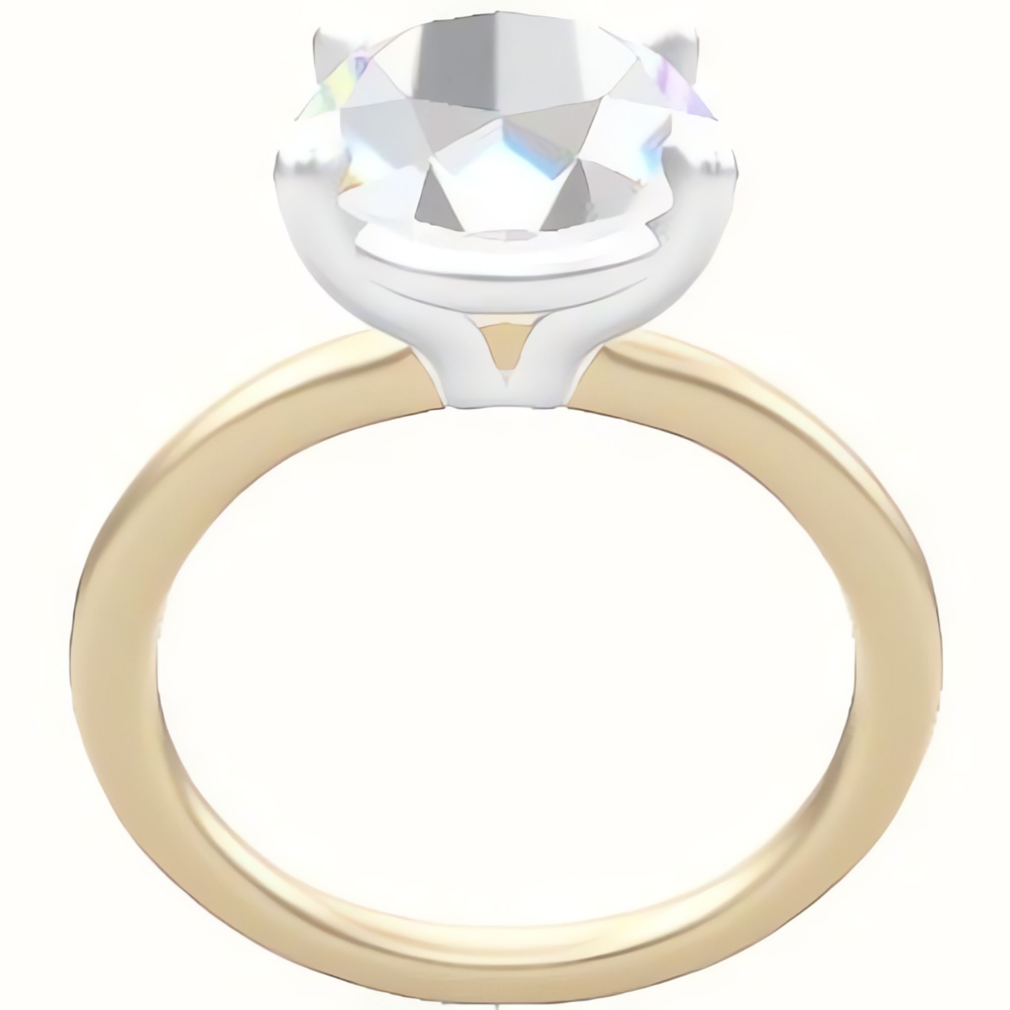 Solitaire Engagement Ring With Standard Four Prong Head