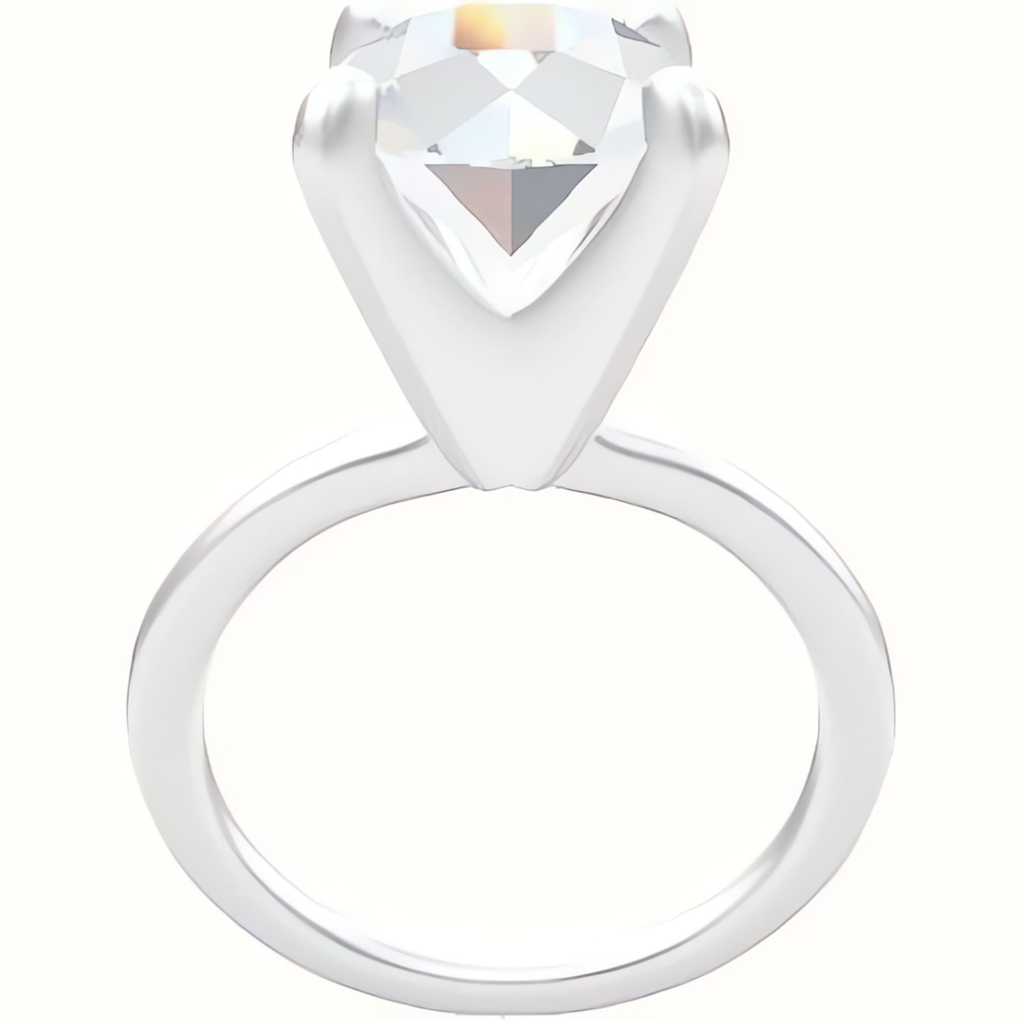 Solitaire Engagement Ring With Classic Four Prong Head