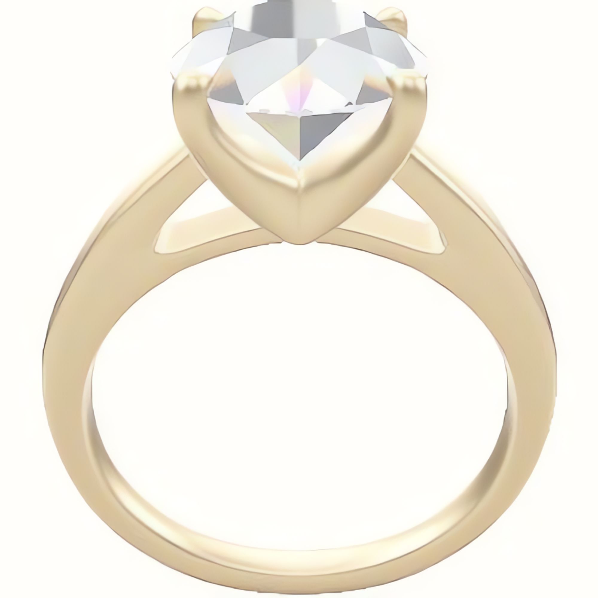 Cathedral Engagement Ring With Four Prong Head