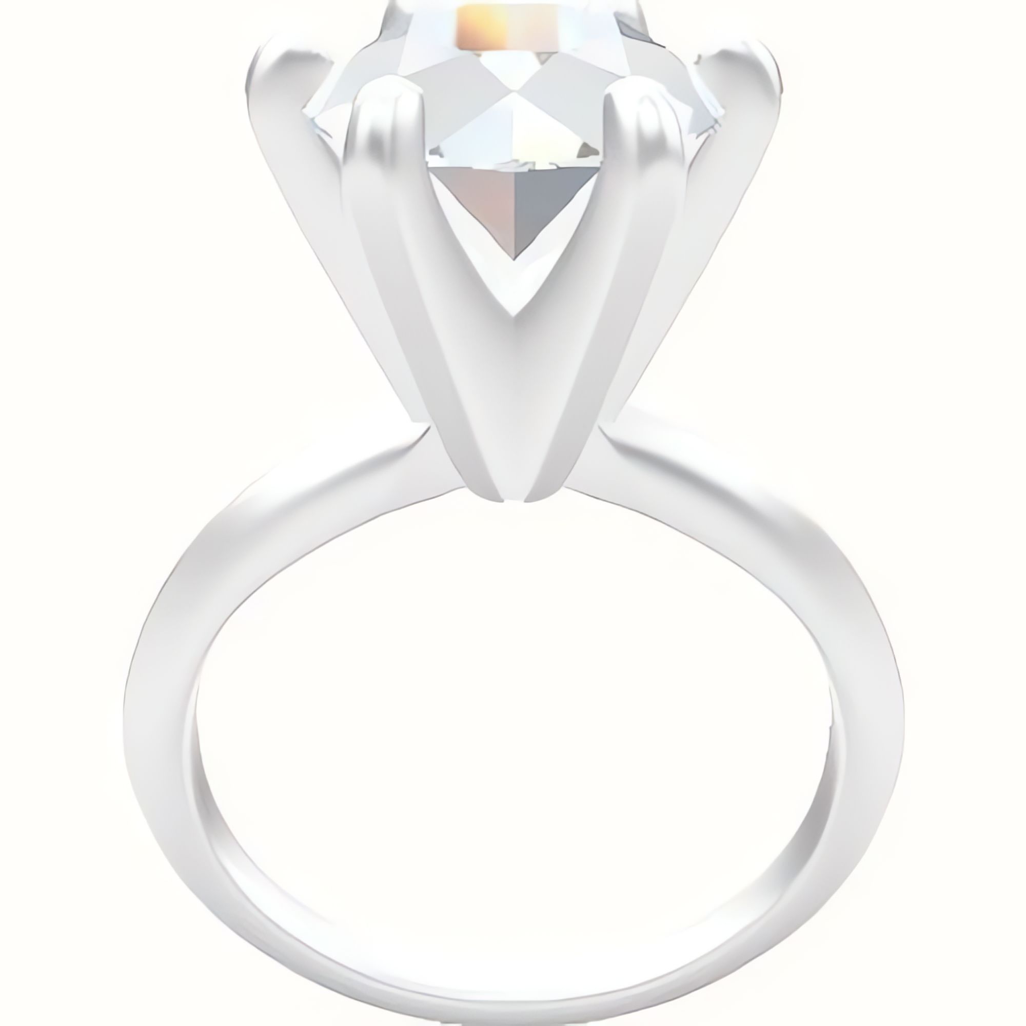 Knife Edge Engagement Ring With Classic Six Prong Head