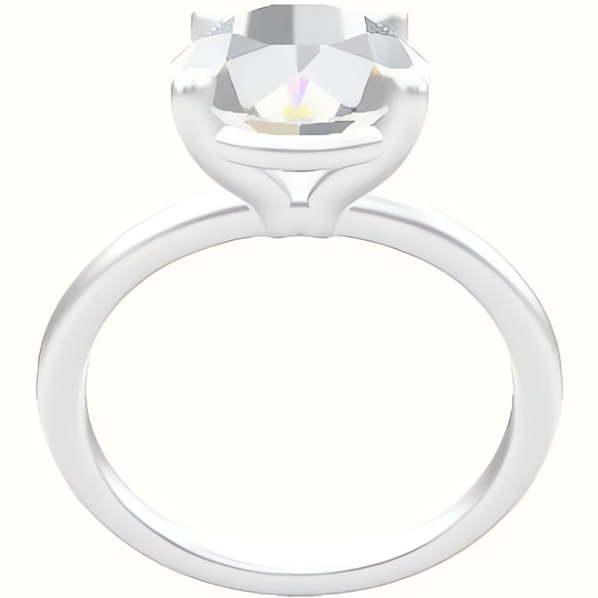 Classic Solitaire Engagement Ring With Standard Four Prong Head
