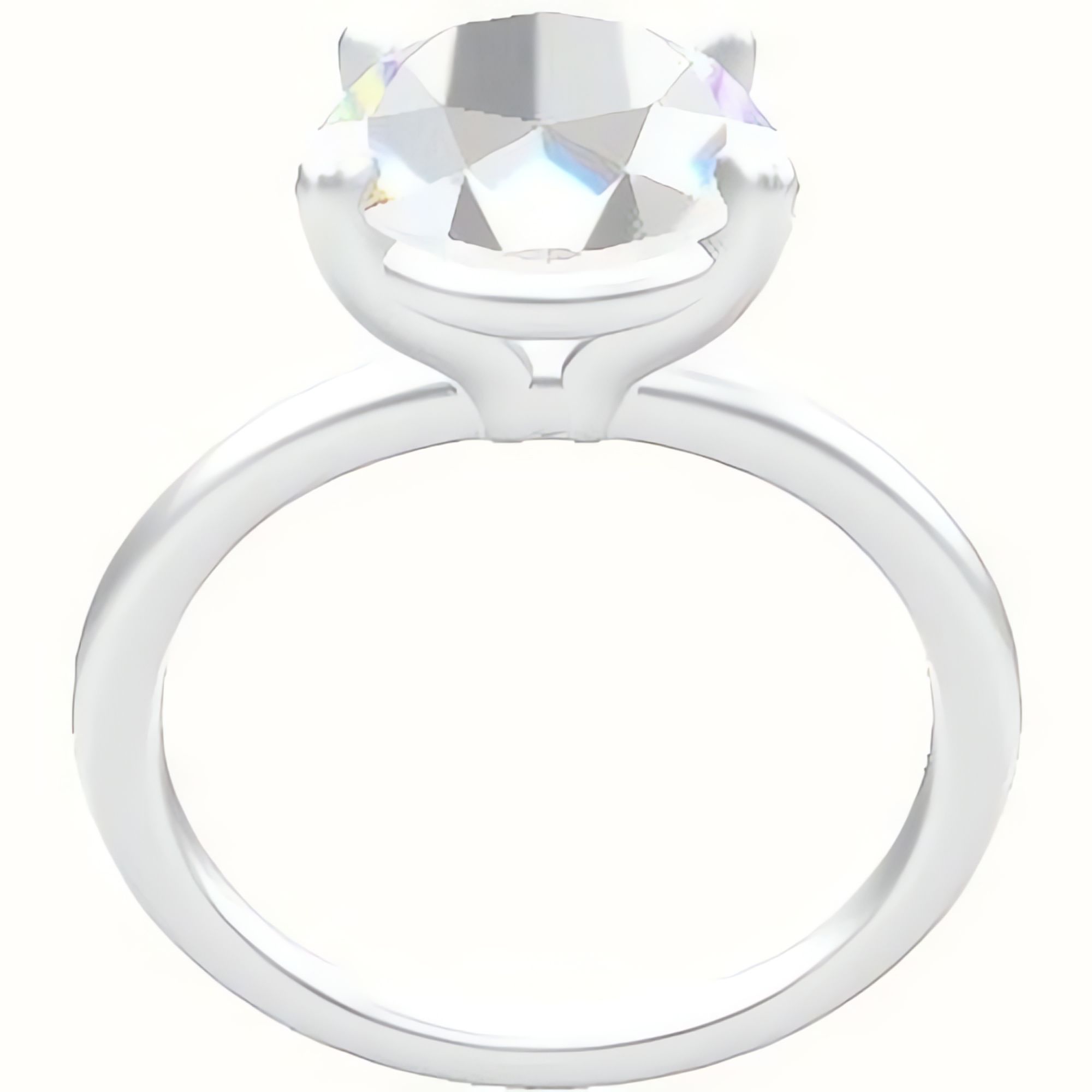 Classic Solitaire Engagement Ring With Standard Four Prong Head