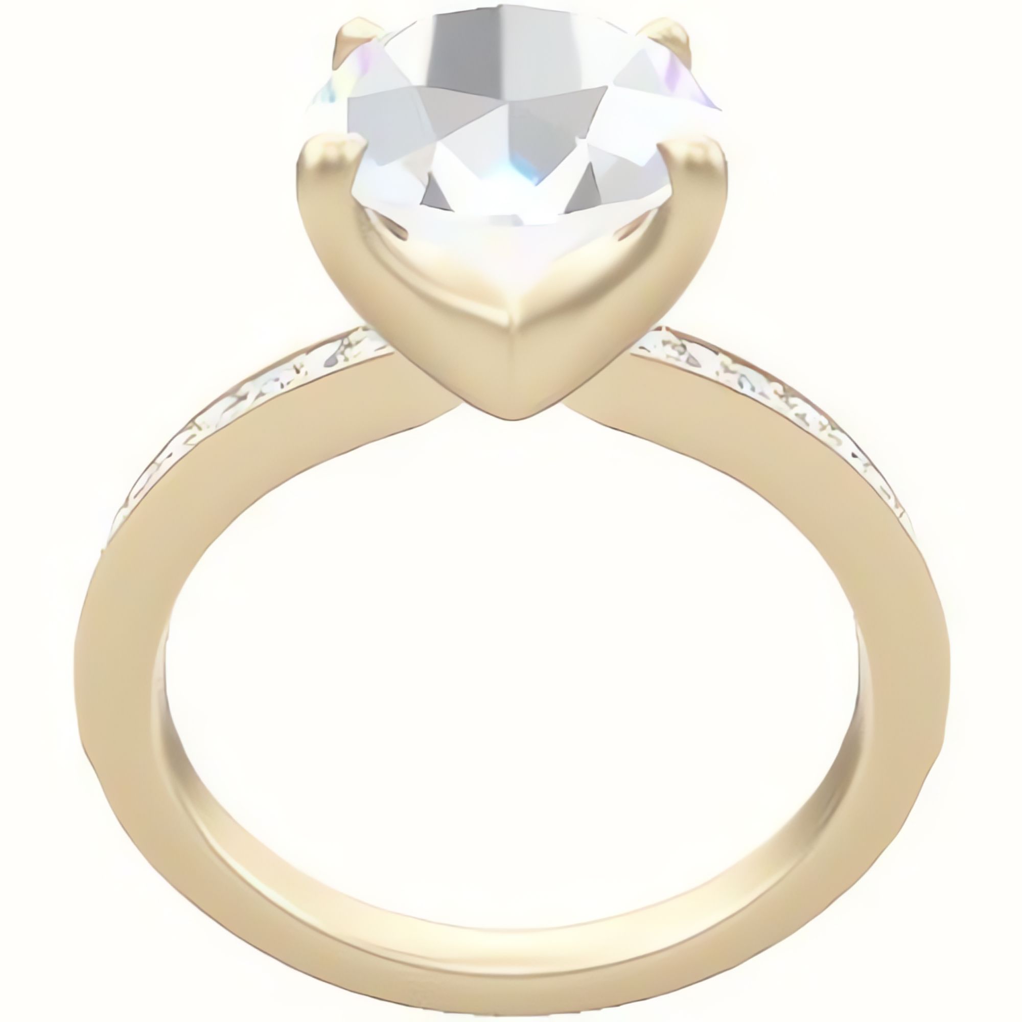 Micropave Engagement Ring With Four Prong Head