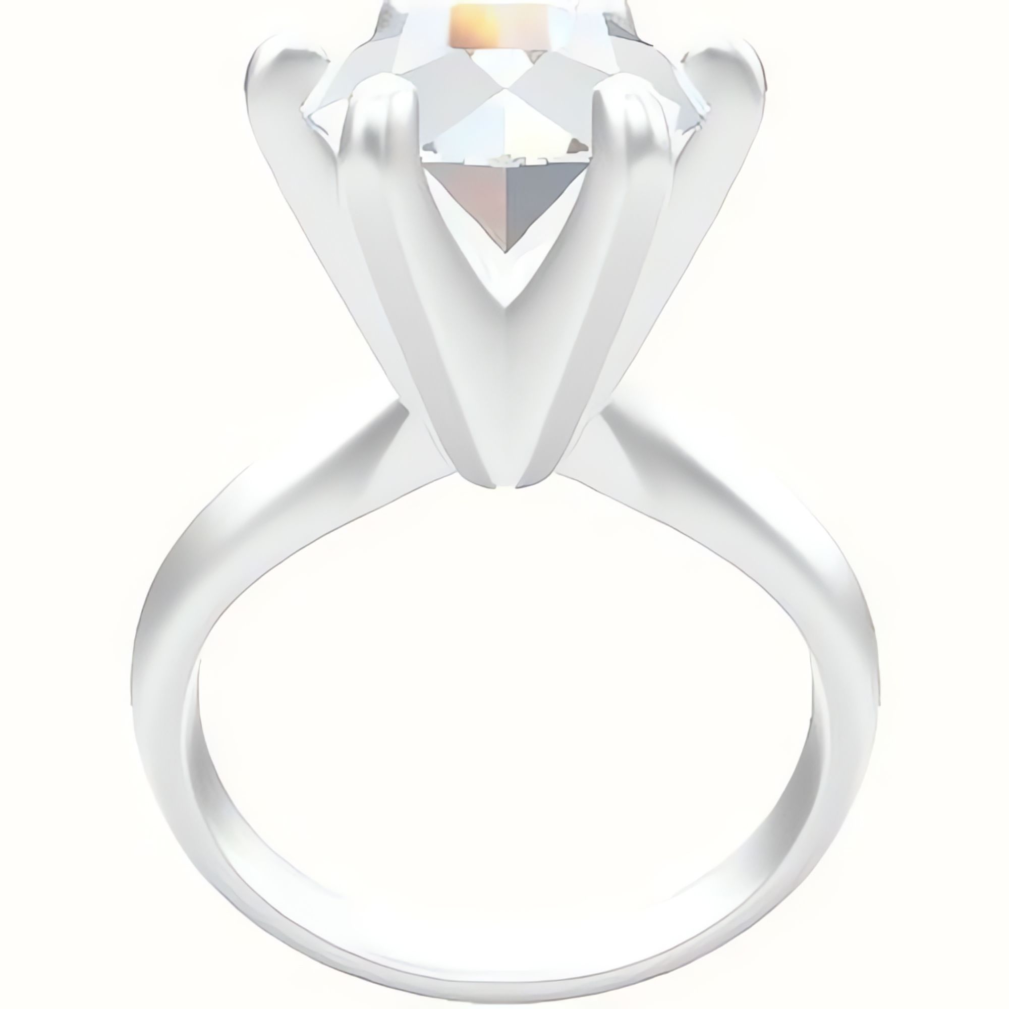Modified Knife Edge Engagement Ring With Classic Six Prong Head