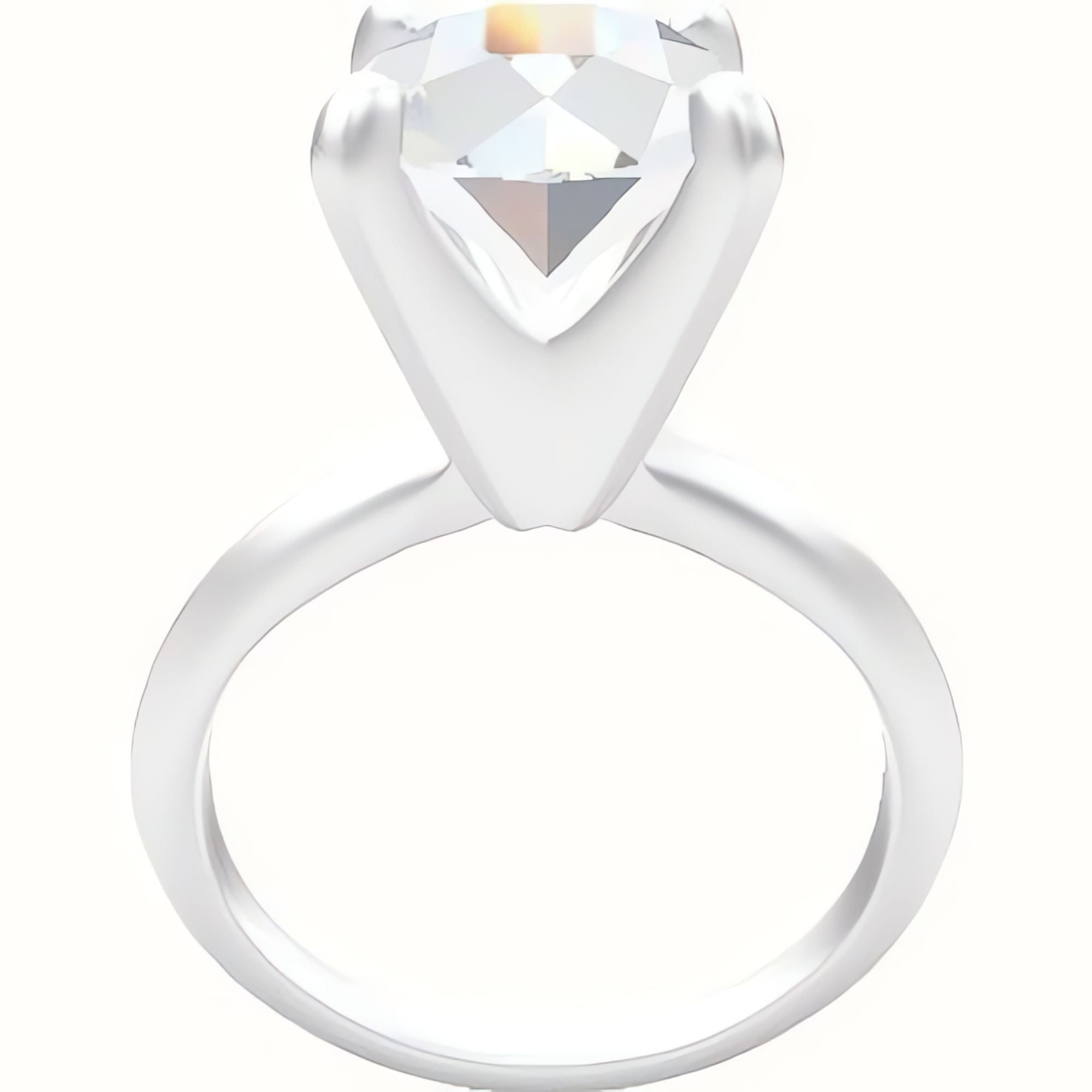 Knife Edge Engagement Ring With Classic Four Prong Head