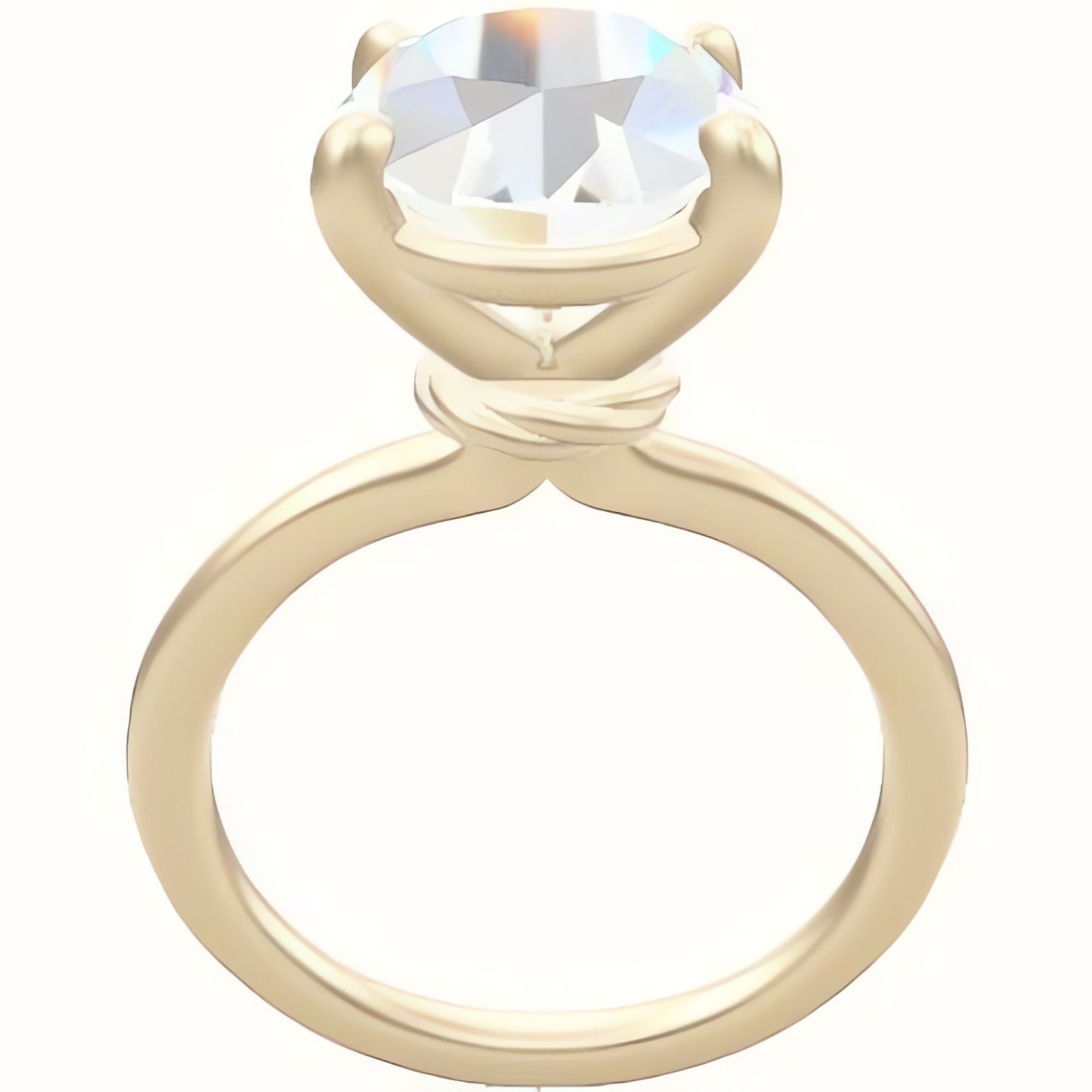Solitaire Engagement Ring With Low Set Four Prong Head