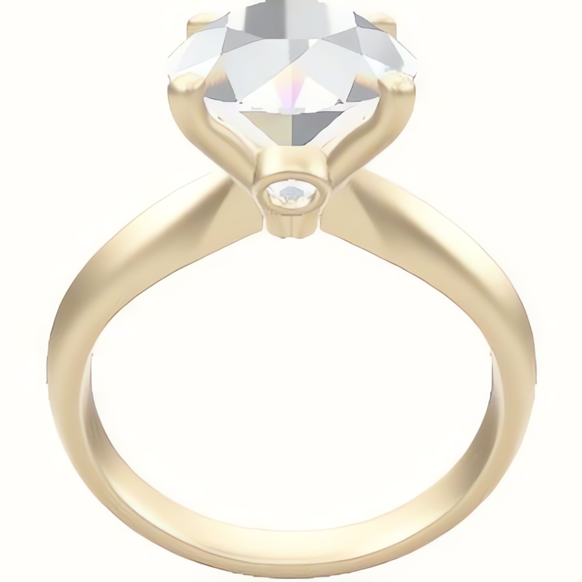 Modified Knife Edge Engagement Ring With Accent Diamond Head