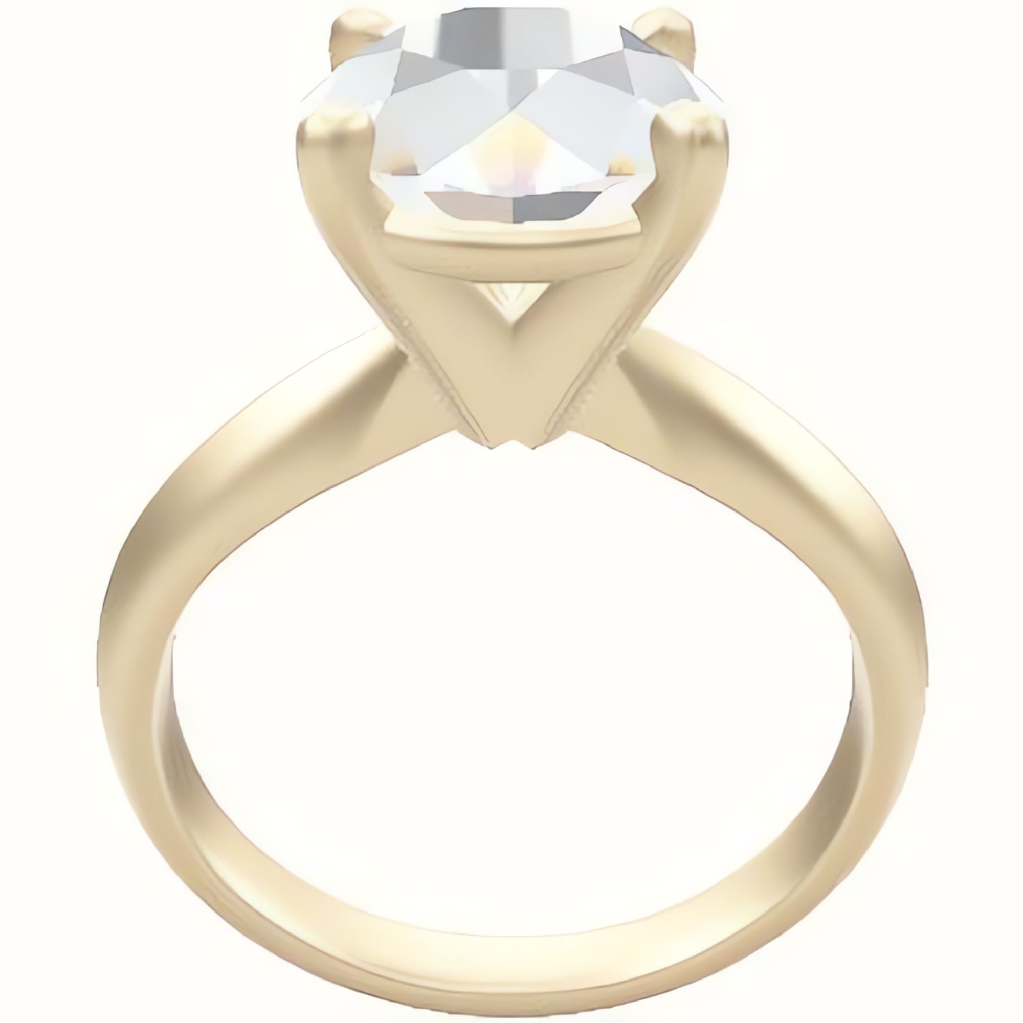 Modified Knife Edge Engagement Ring With High Set Four Prong Head
