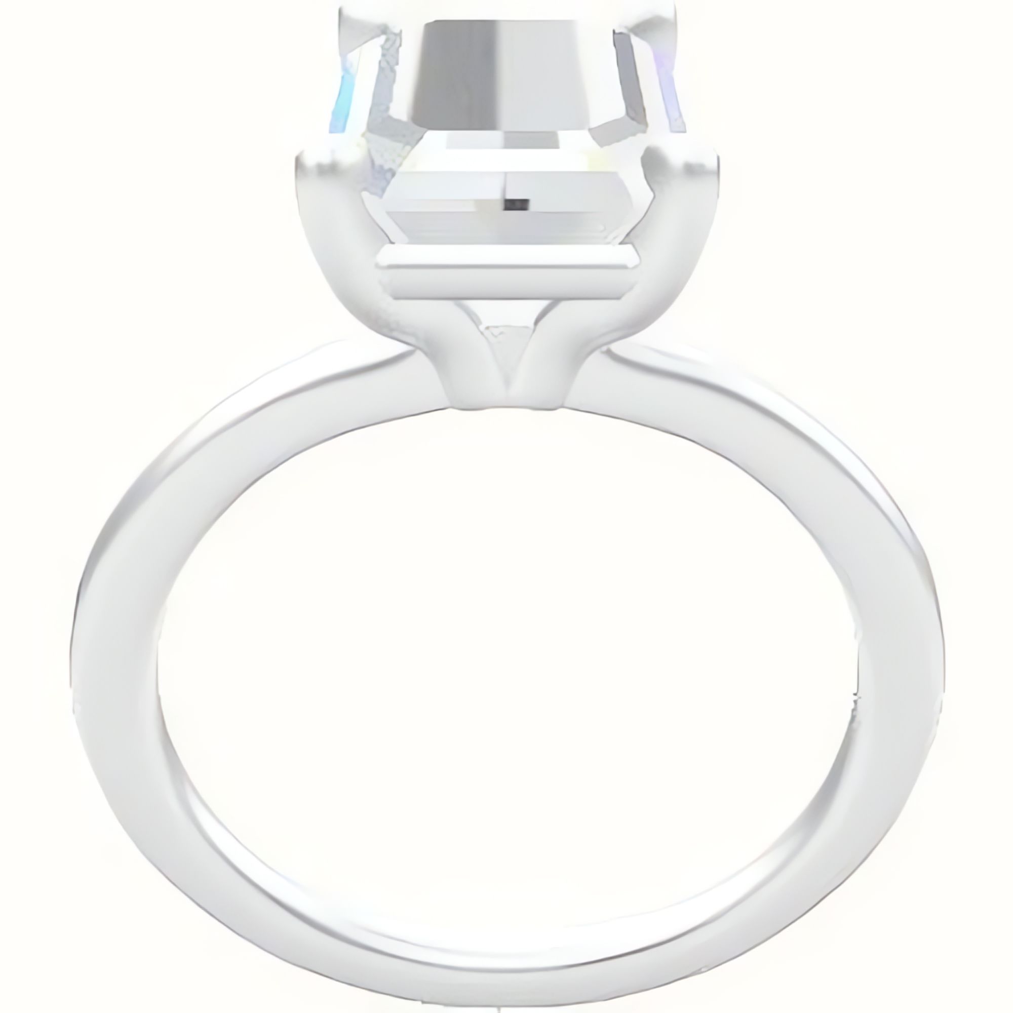 Solitaire Engagement Ring With Standard Four Prong Head