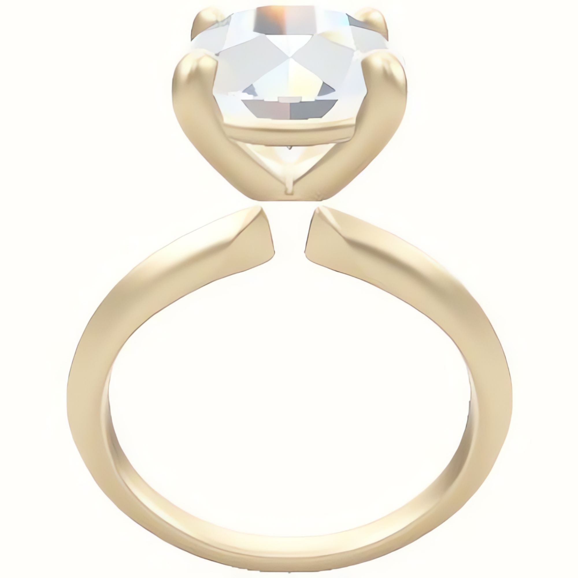 Knife Edge Engagement Ring With Low Set Four Prong Head
