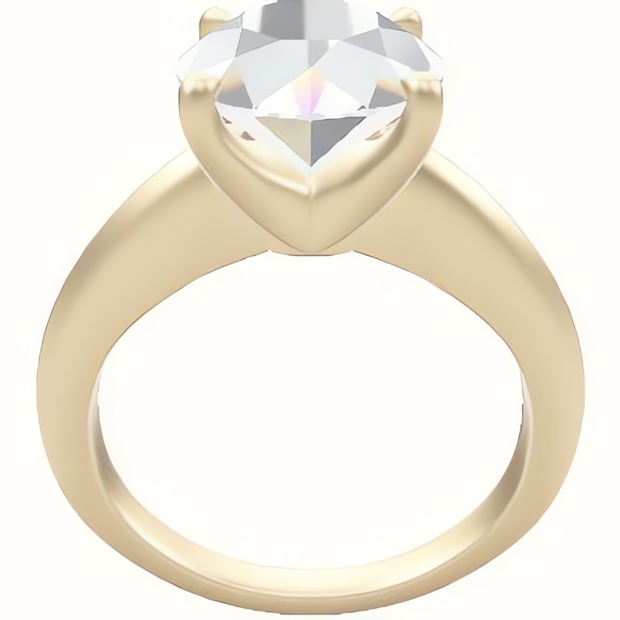 Modern Knife Edge Engagement Ring With Four Prong Head