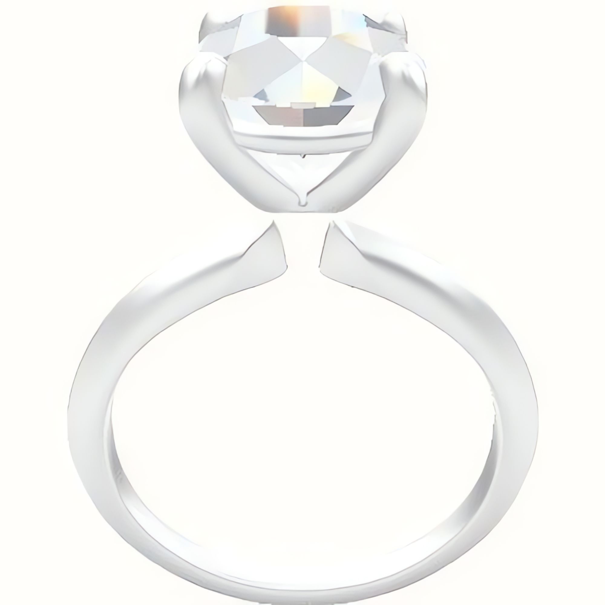 Knife Edge Engagement Ring With Low Set Four Prong Head