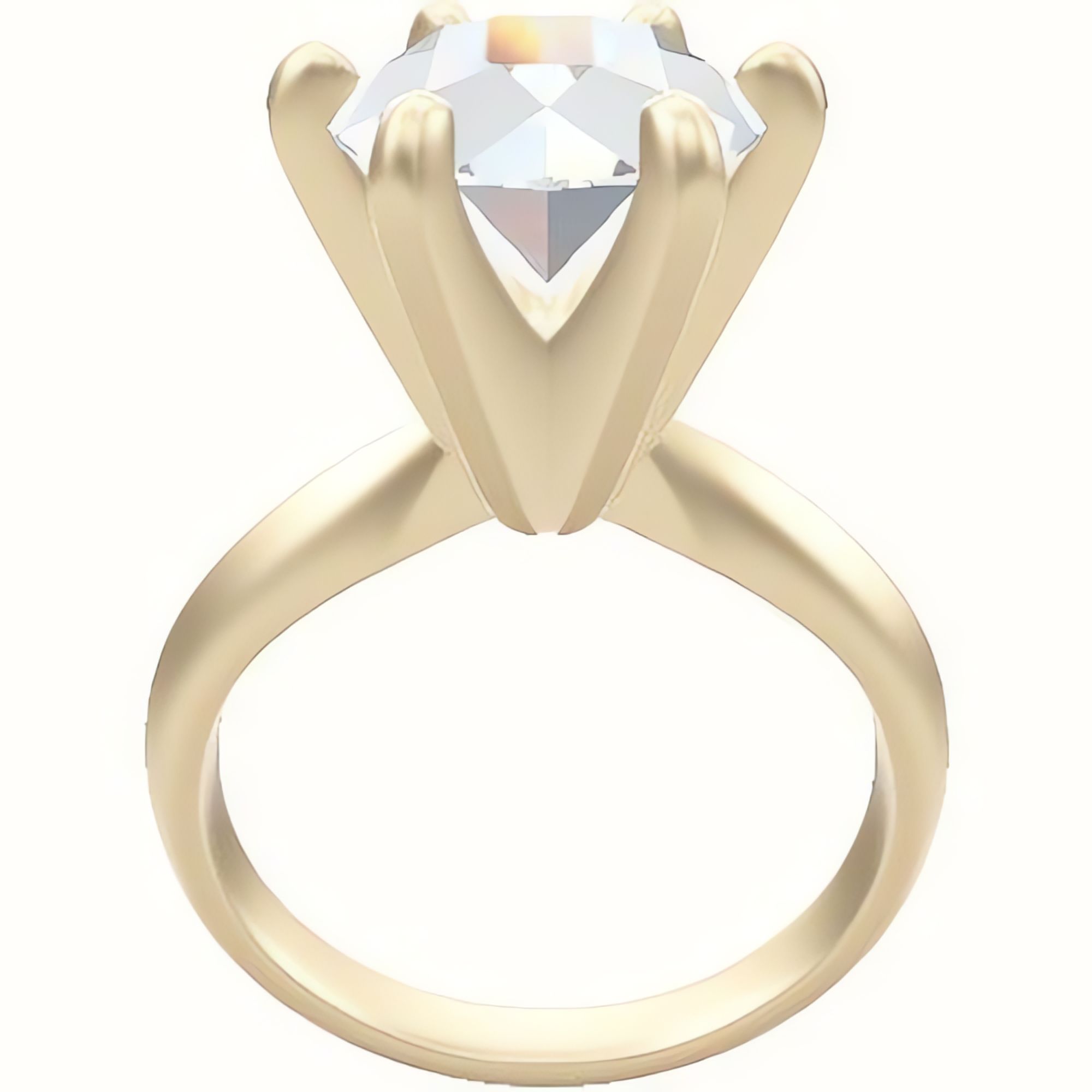 Modified Knife Edge Engagement Ring With Classic Six Prong Head